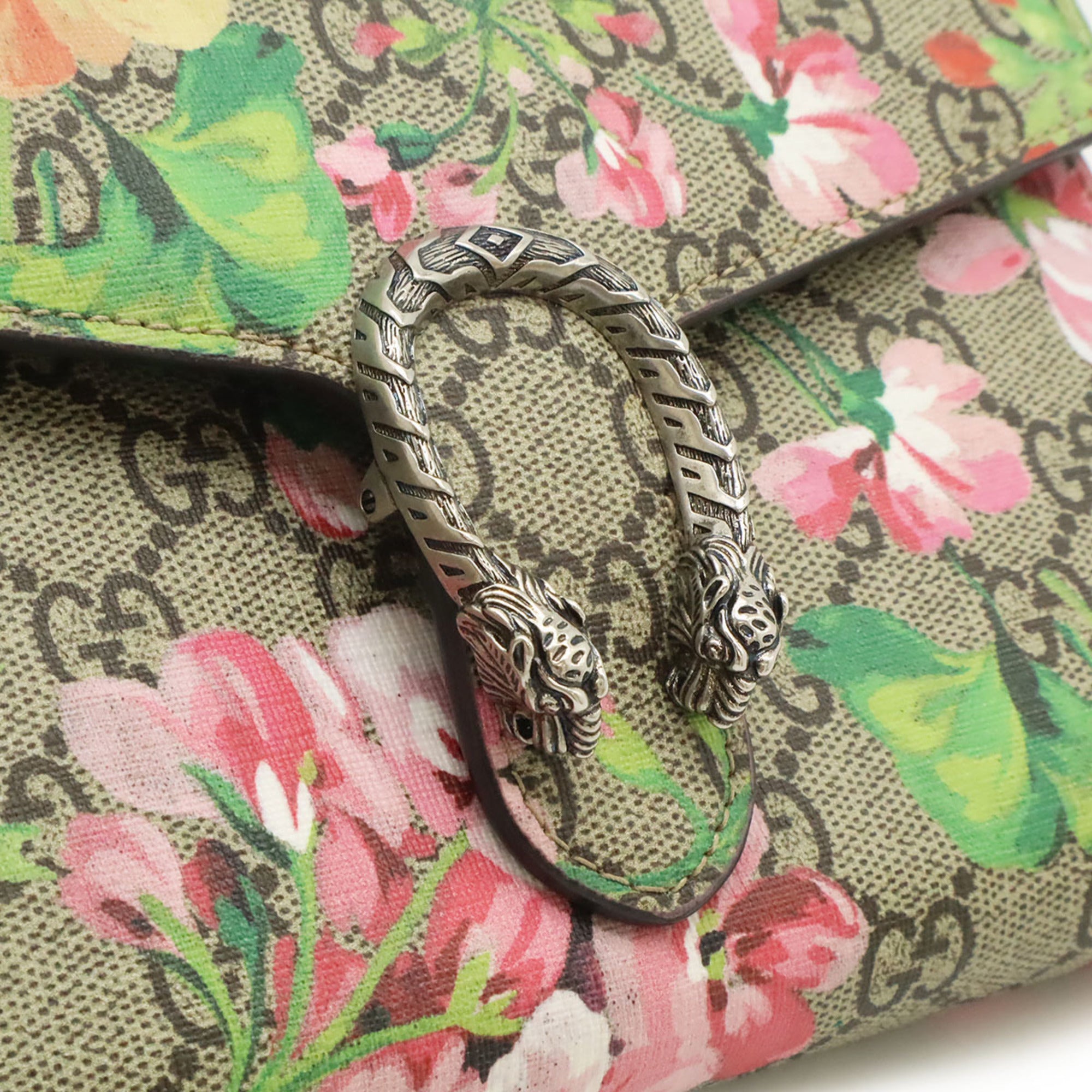 Gucci Beige Coated Canvas Leather Clutch Bag Pochette Shoulder Bag (Pre-Owned)