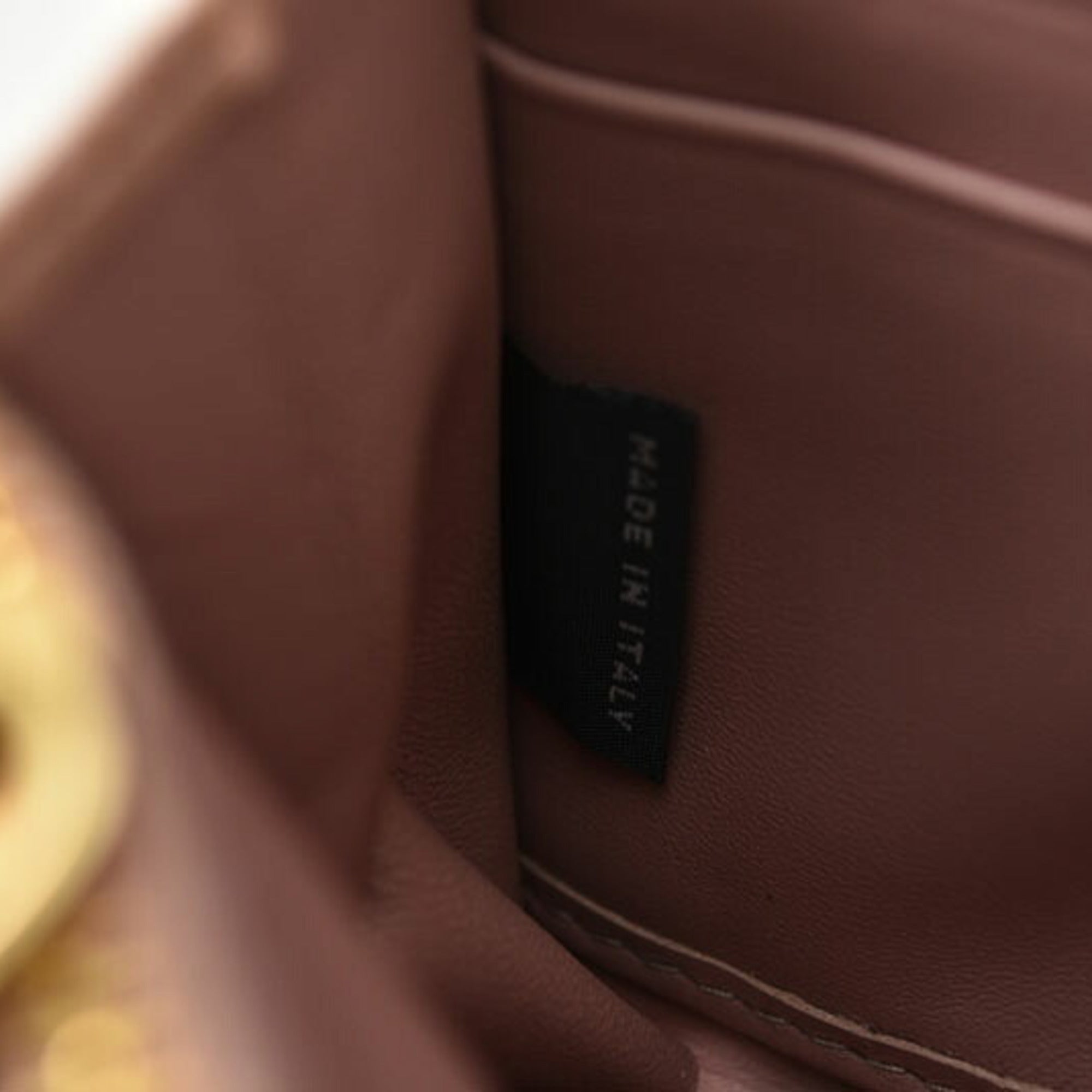 Prada Beige Rose Pink Beige Patent Leather Coin Purse/Coin Case (Pre-Owned)