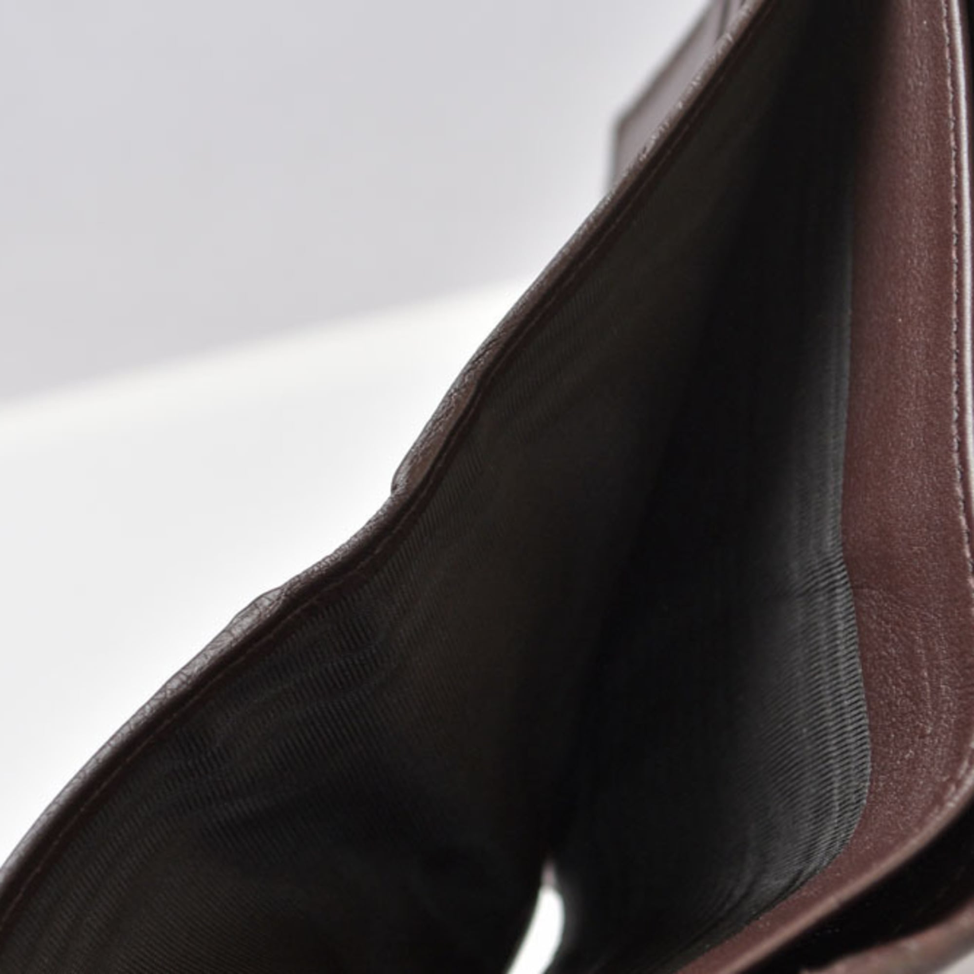 Gucci Dark Brown Leather Wallet (Bi-Fold) (Pre-Owned)