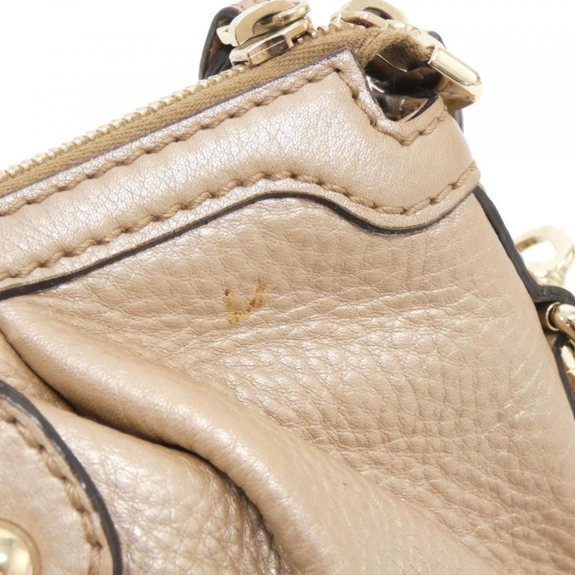 Gucci Metallic Pink Leather Handbag (Pre-Owned)