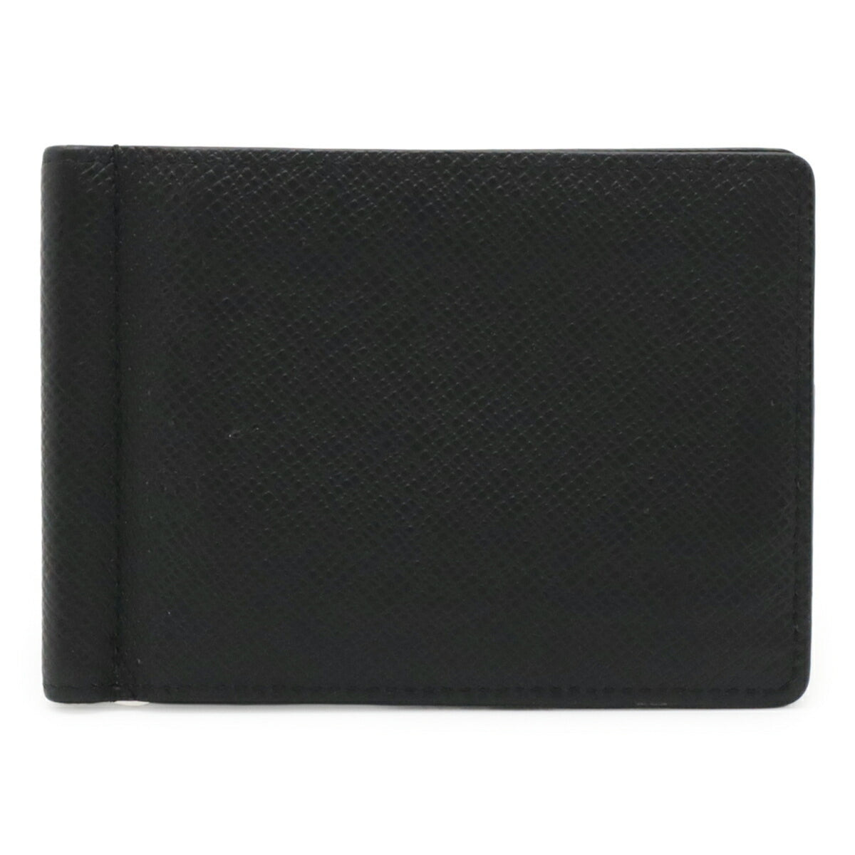 Louis Vuitton Taiga Black Noir Taiga Leather Money Clip (Pre-Owned)