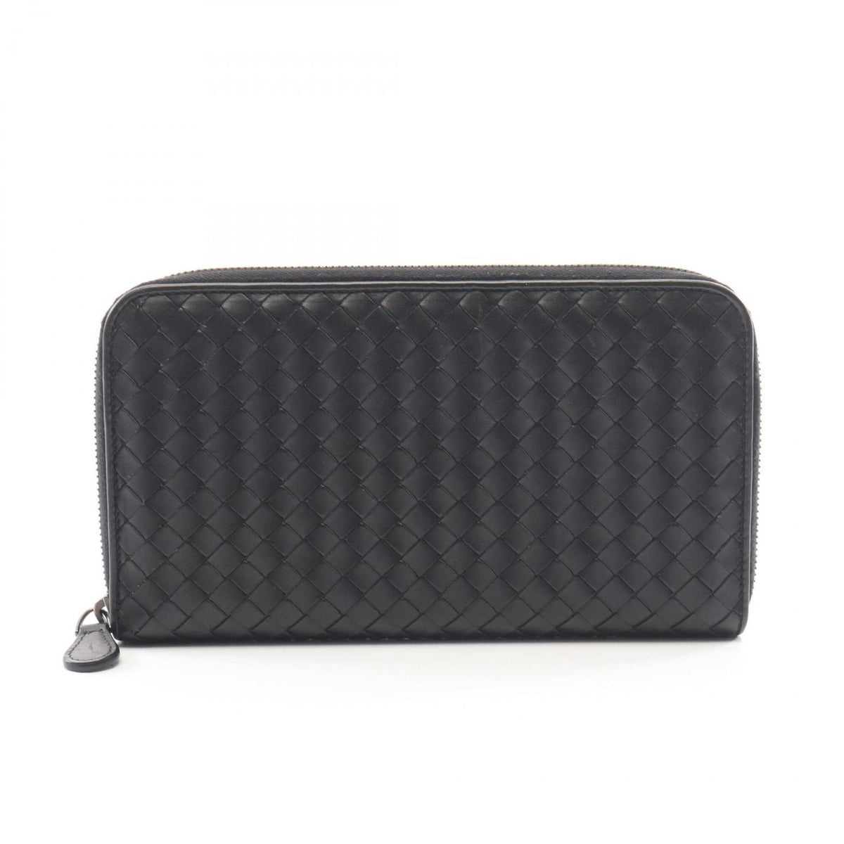 Bottega Veneta Black Leather Long Wallet (Bi-Fold) (Pre-Owned)