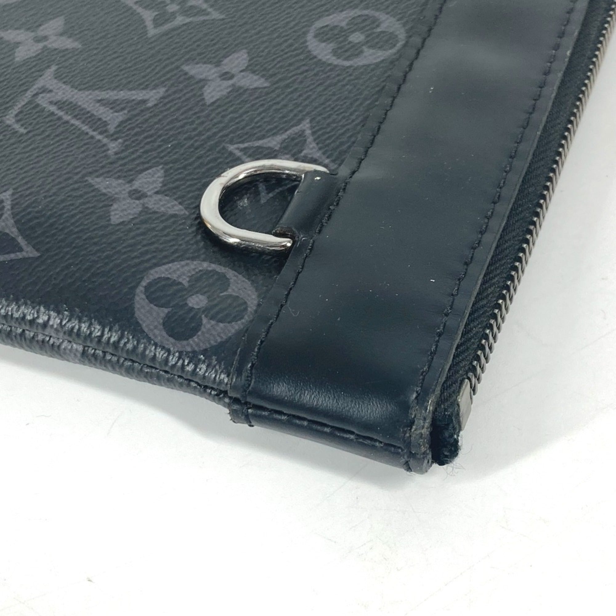 Louis Vuitton Black Monogram Eclipse Monogram Eclipse Clutch Bag Pochette Pouch (Pre-Owned)
