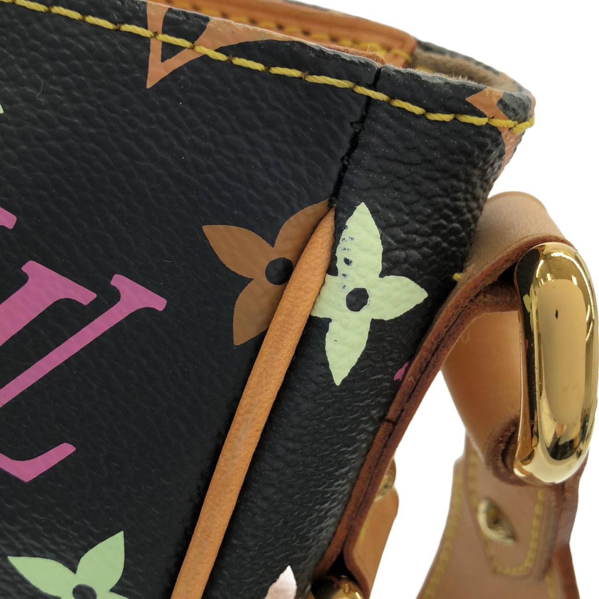 Louis Vuitton Black Coated Canvas Shoulder Bag (Pre-Owned)