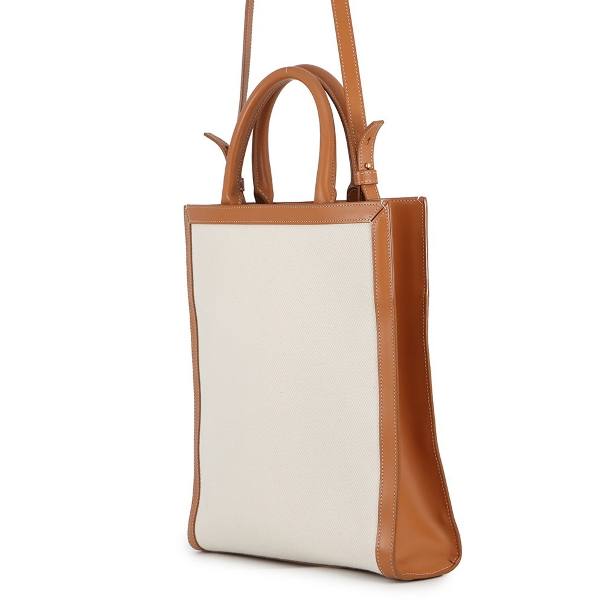 Celine Canvas Leather Handbag Shoulder Bag Tote Bag (Pre-Owned)