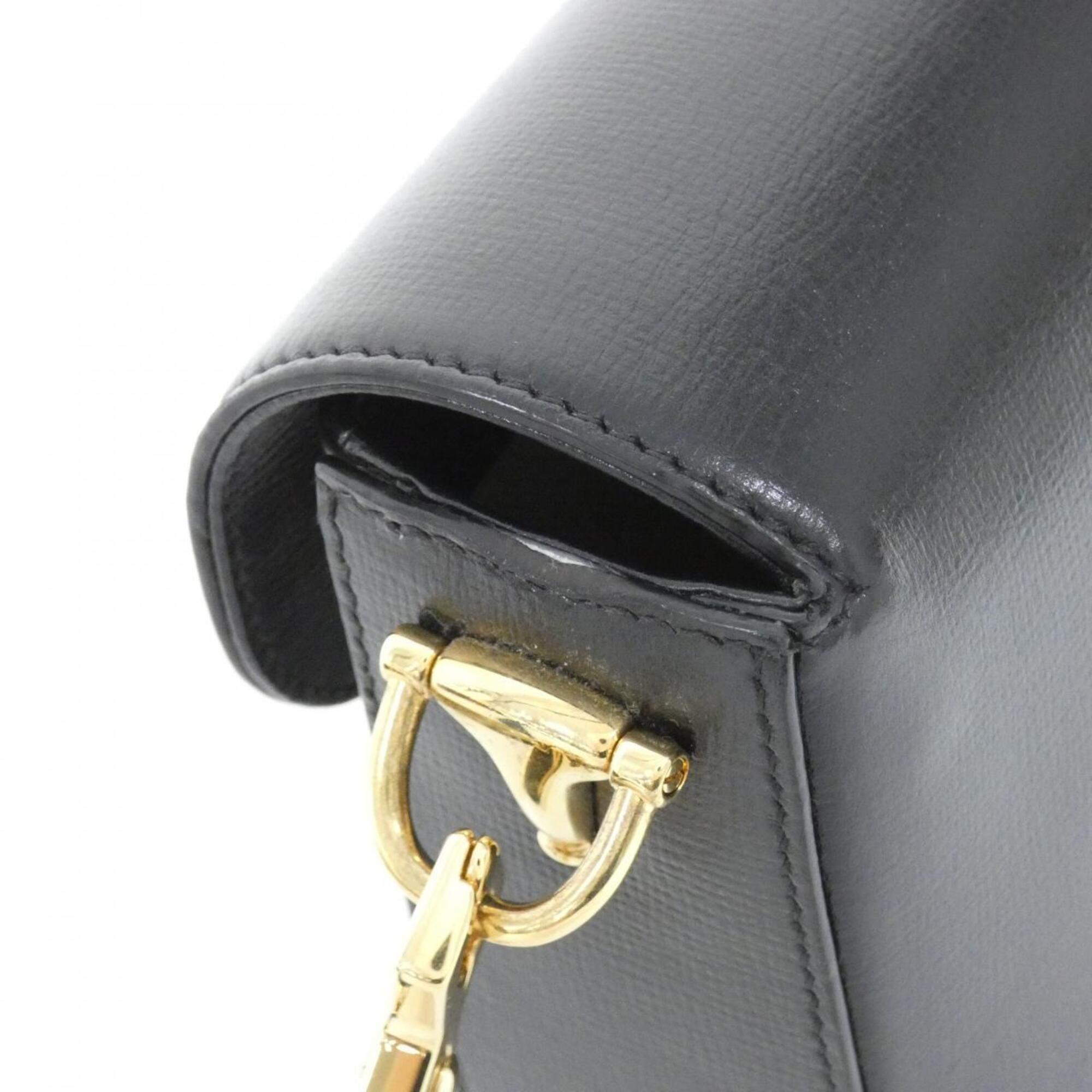 Gucci Black Leather Shoulder Bag (Pre-Owned)