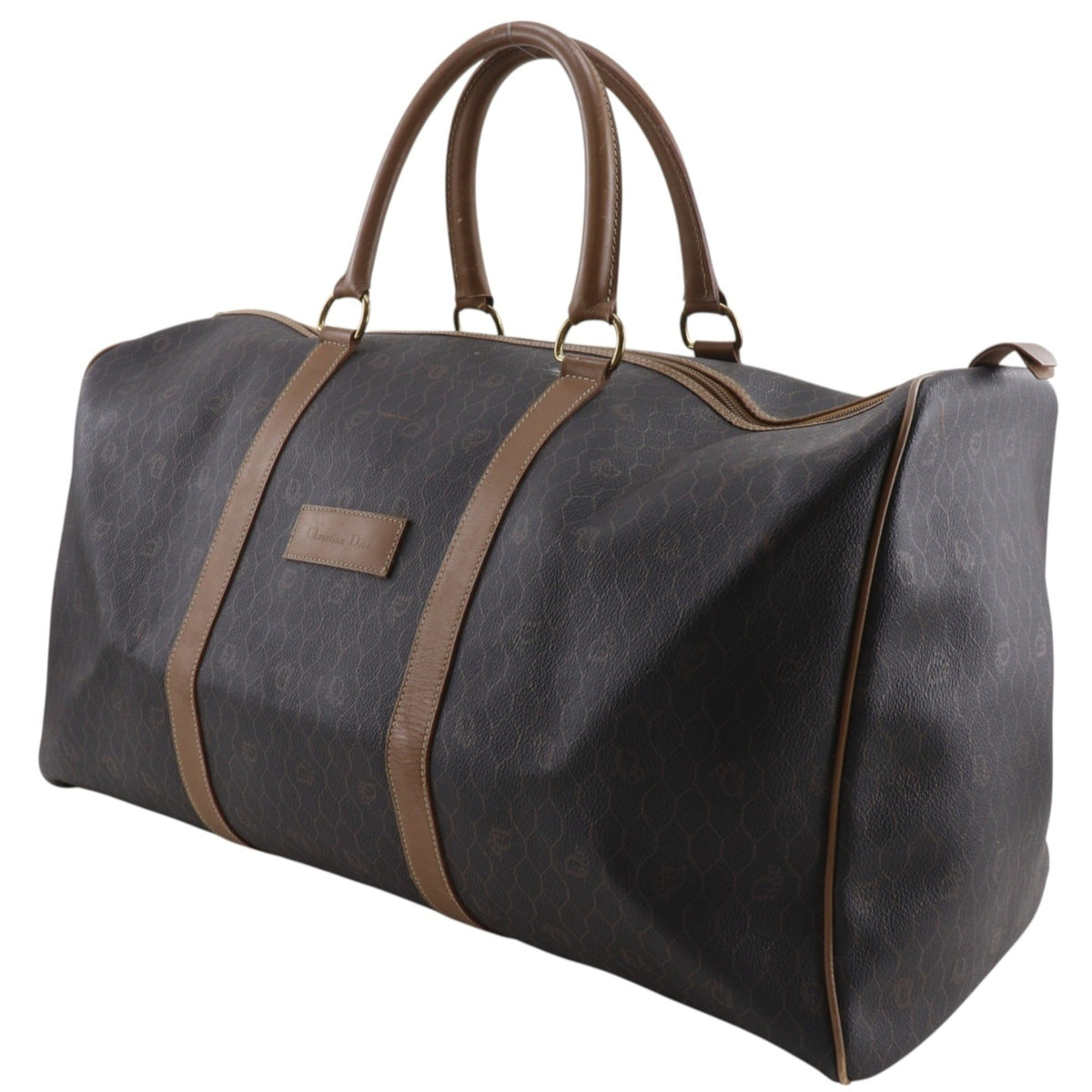 Christian Dior Brown Pvc Boston Bag (Pre-Owned)