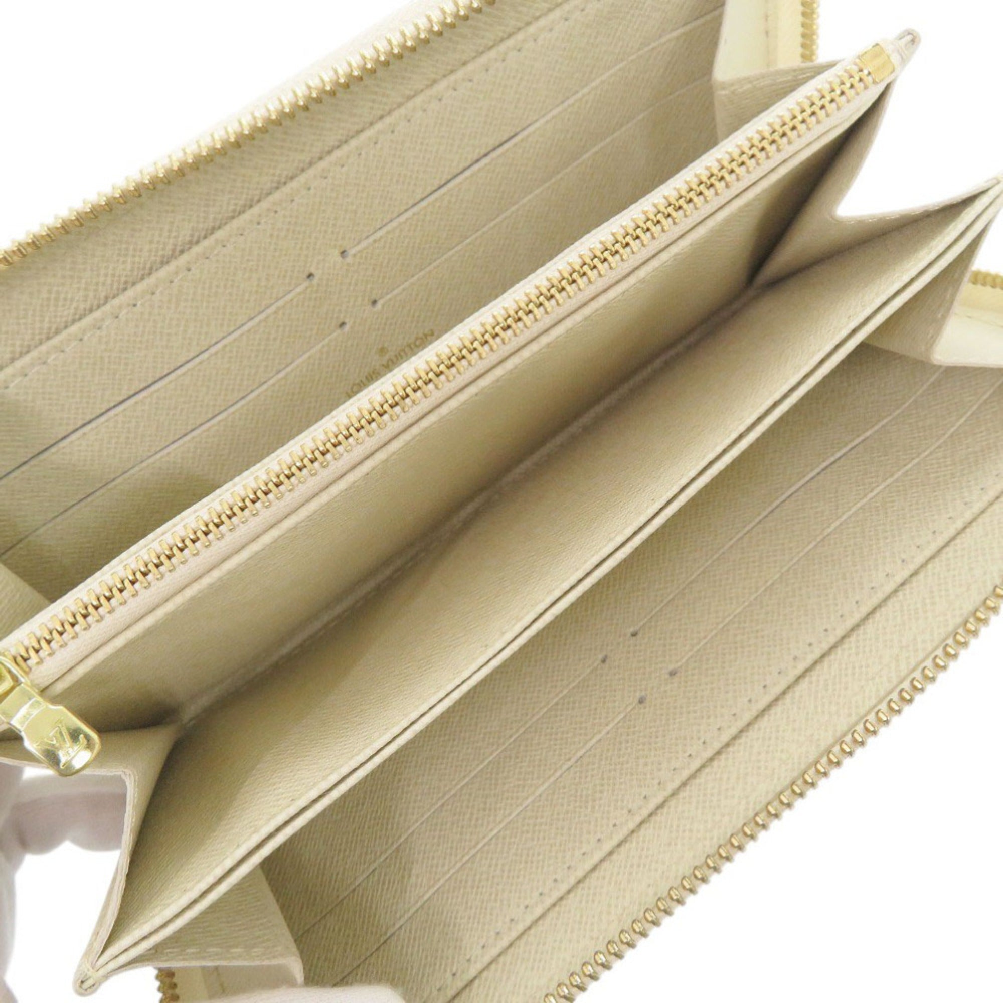 Louis Vuitton Beige Monogram Mini Long Wallet (Bi-Fold) (Pre-Owned)