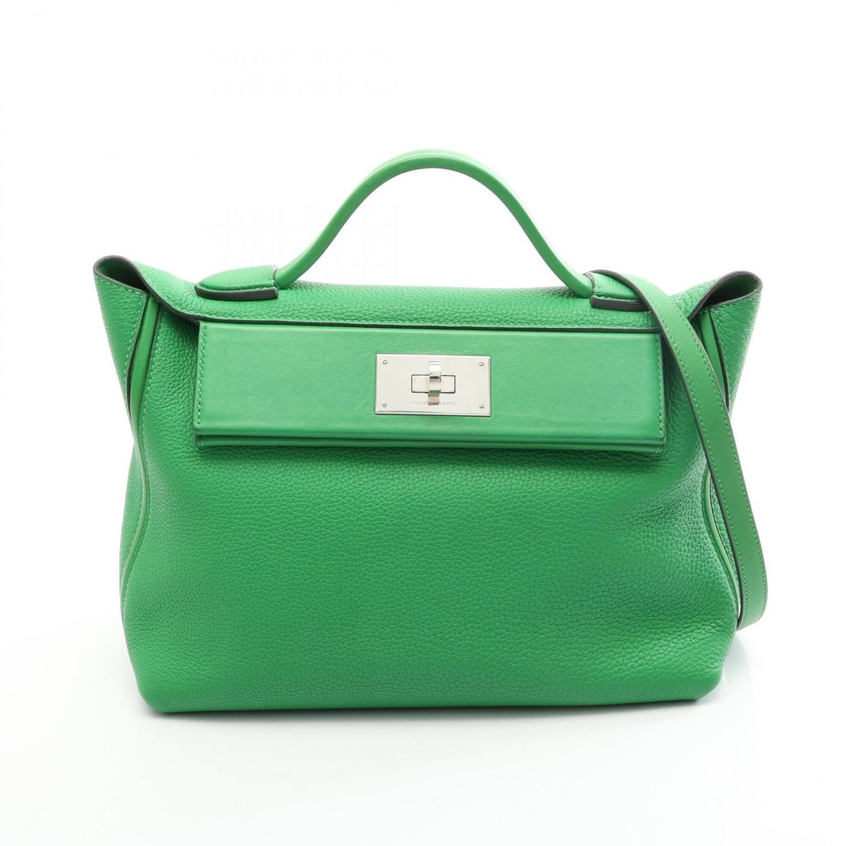 Hermes Bambou Green Togo Leather Swift Leather Handbag (Pre-Owned)