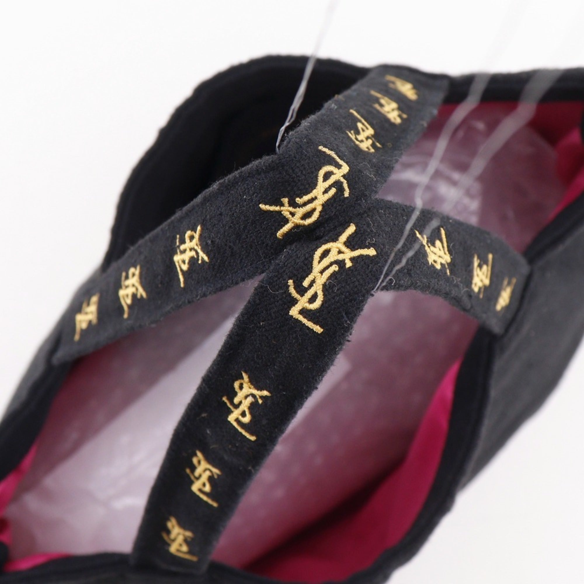 Yves Saint Laurent Black Canvas Eco-Bag Tote Bag (Pre-Owned)