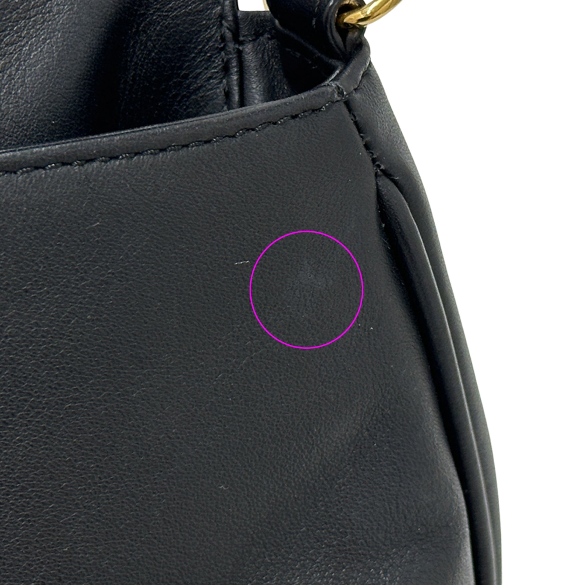 Fendi Black Leather Handbag Shoulder Bag (Pre-Owned)