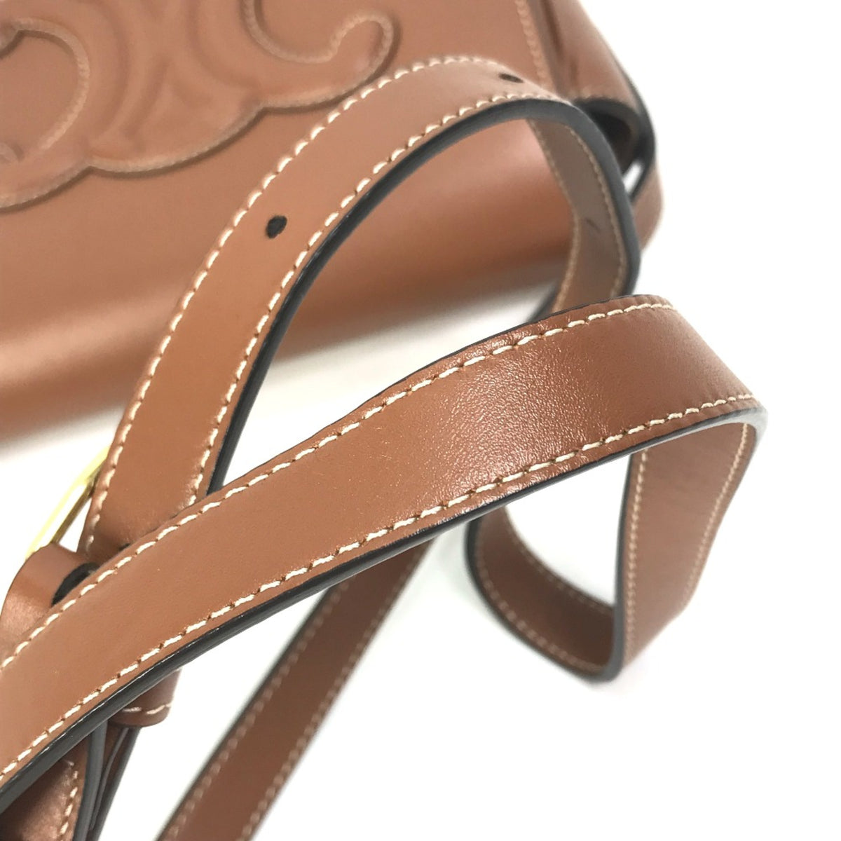 Celine Brown Leather Shoulder Bag (Pre-Owned)