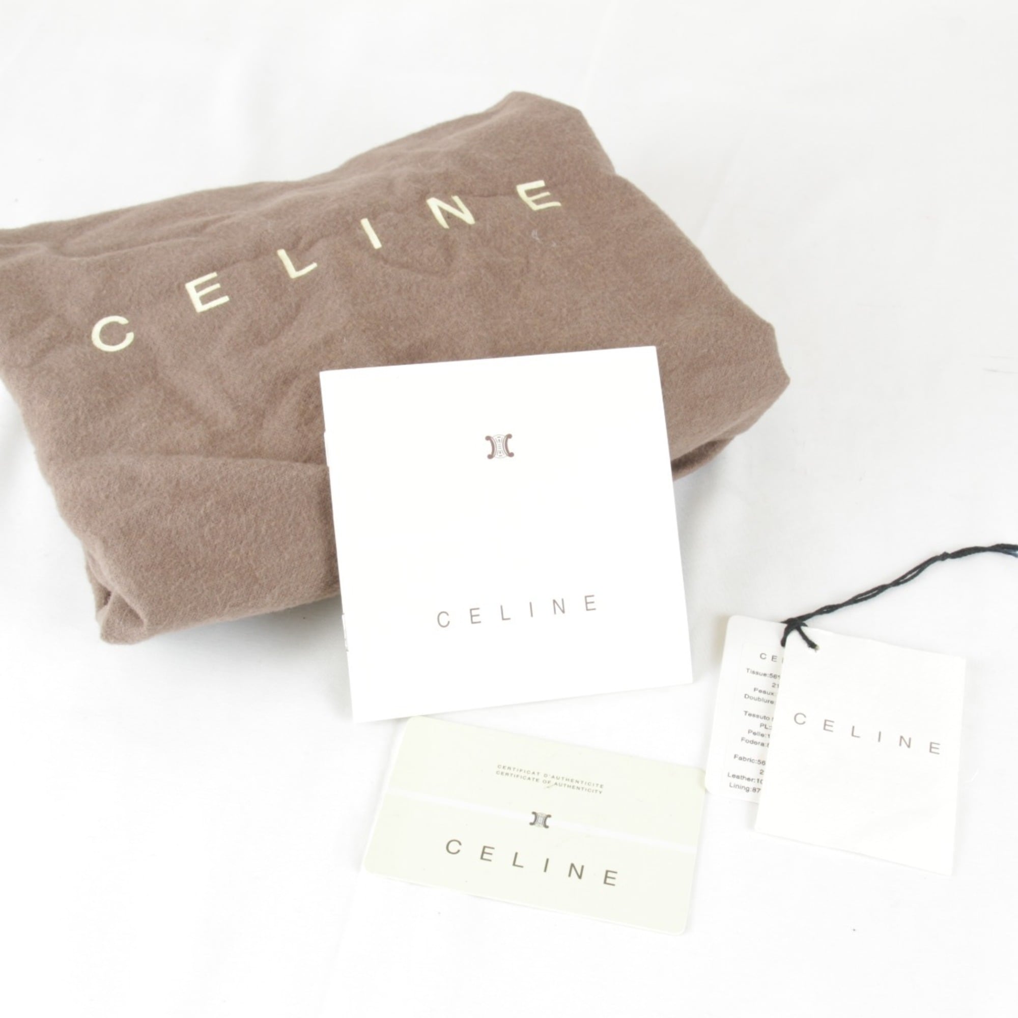 Celine Beige Canvas Boston Bag Handbag (Pre-Owned)