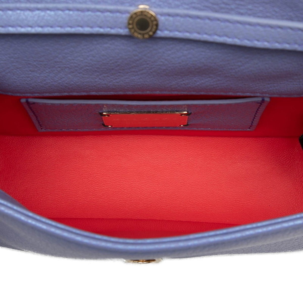 Bvlgari Purple Leather Shoulder Bag (Pre-Owned)