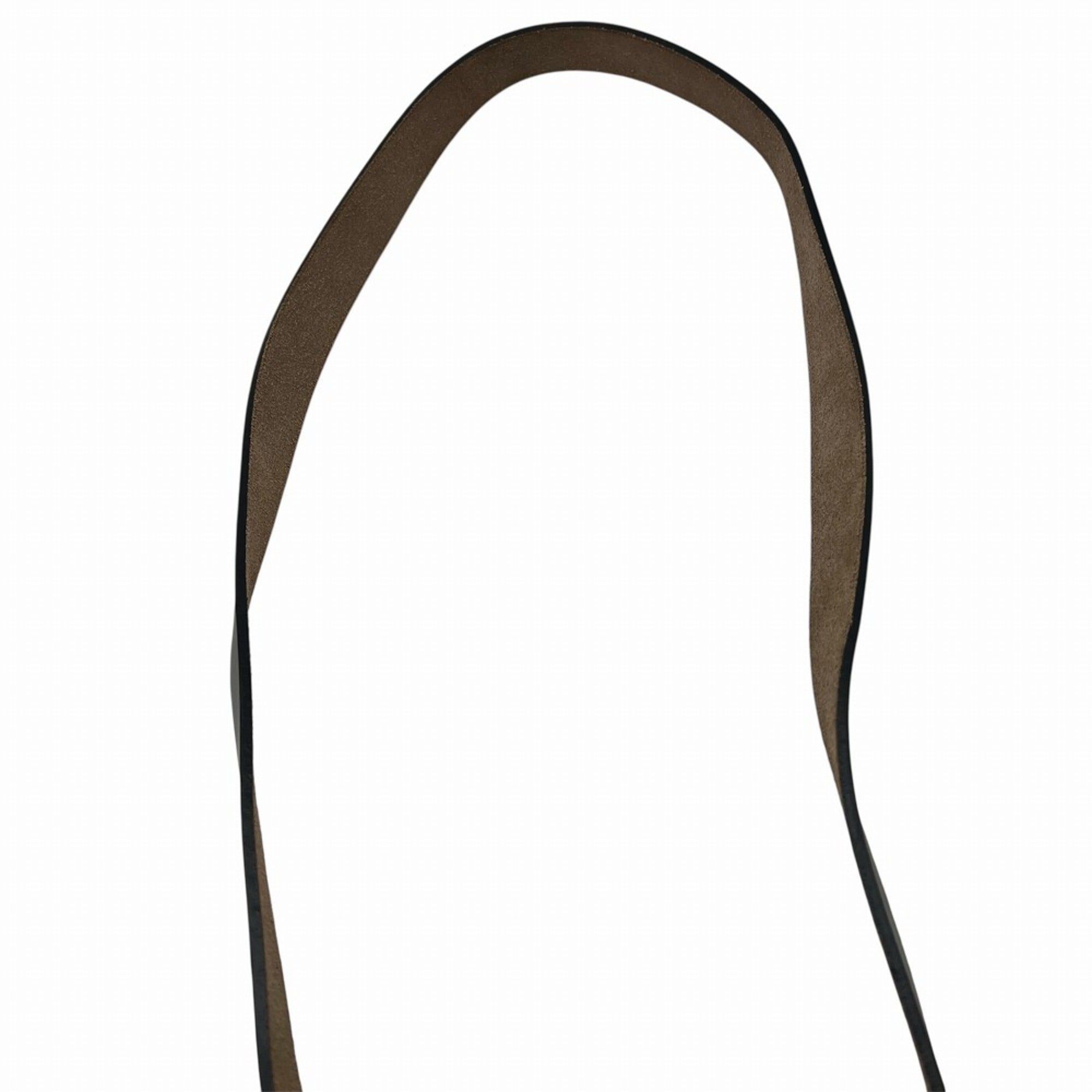Hermes Brown Canvas Leather Pouch Tote Bag (Pre-Owned)
