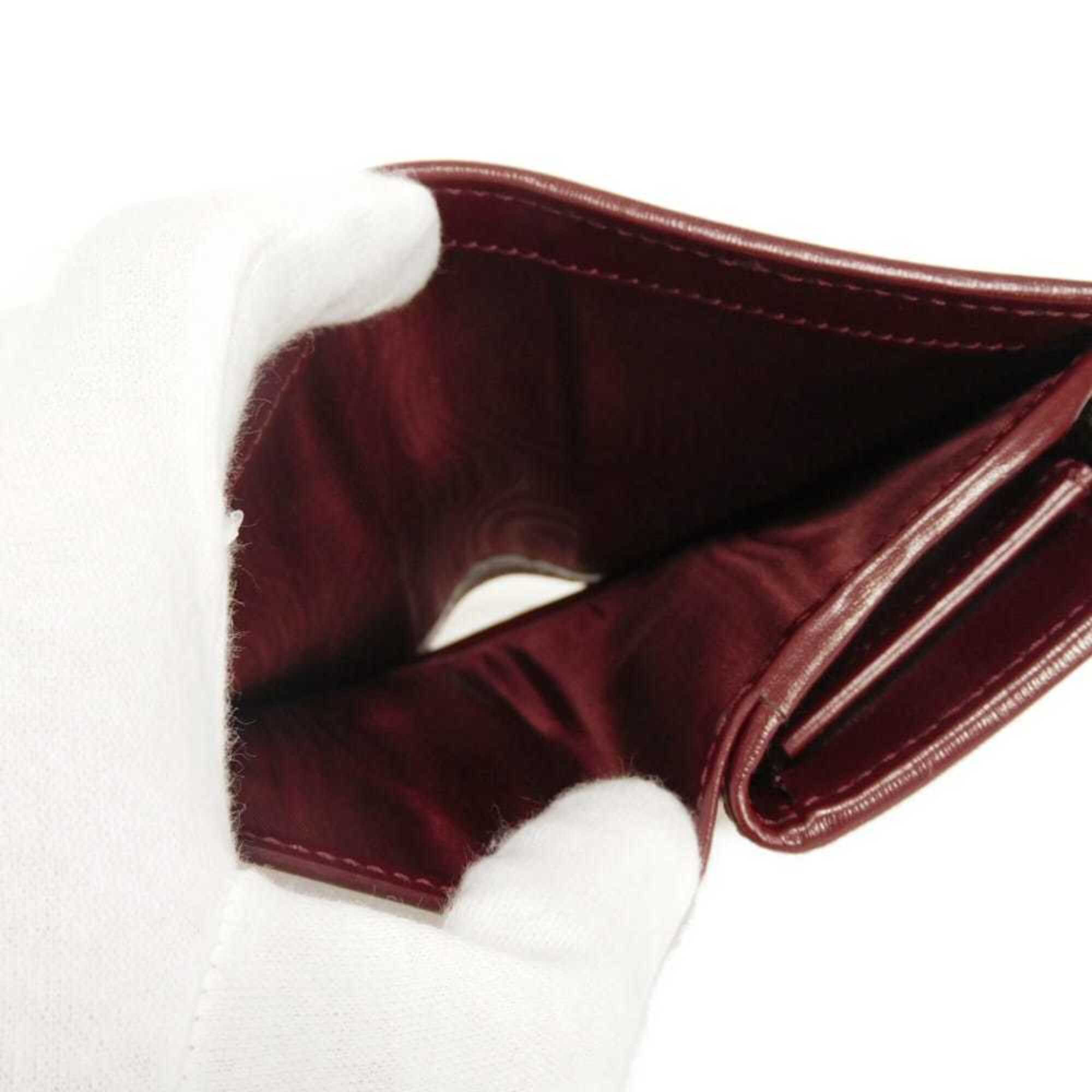 Gucci Bordeaux Red Color Gg Supreme Wallet (Bi-Fold) (Pre-Owned)