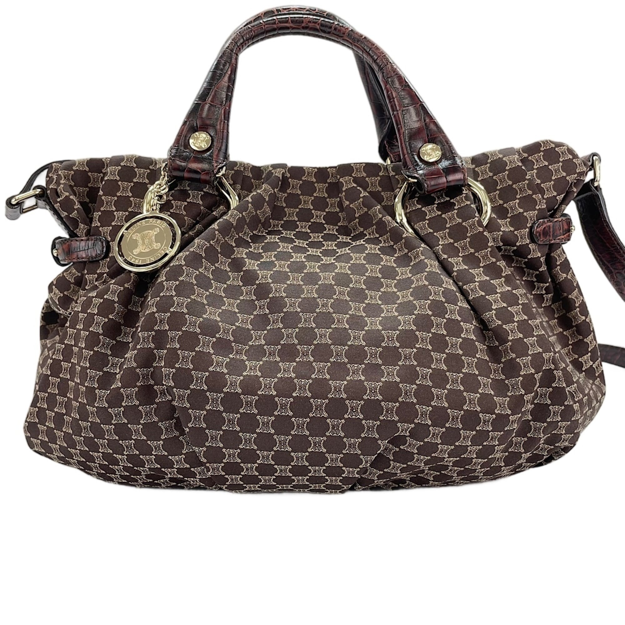 Celine Macadam Brown Handbag (Pre-Owned)