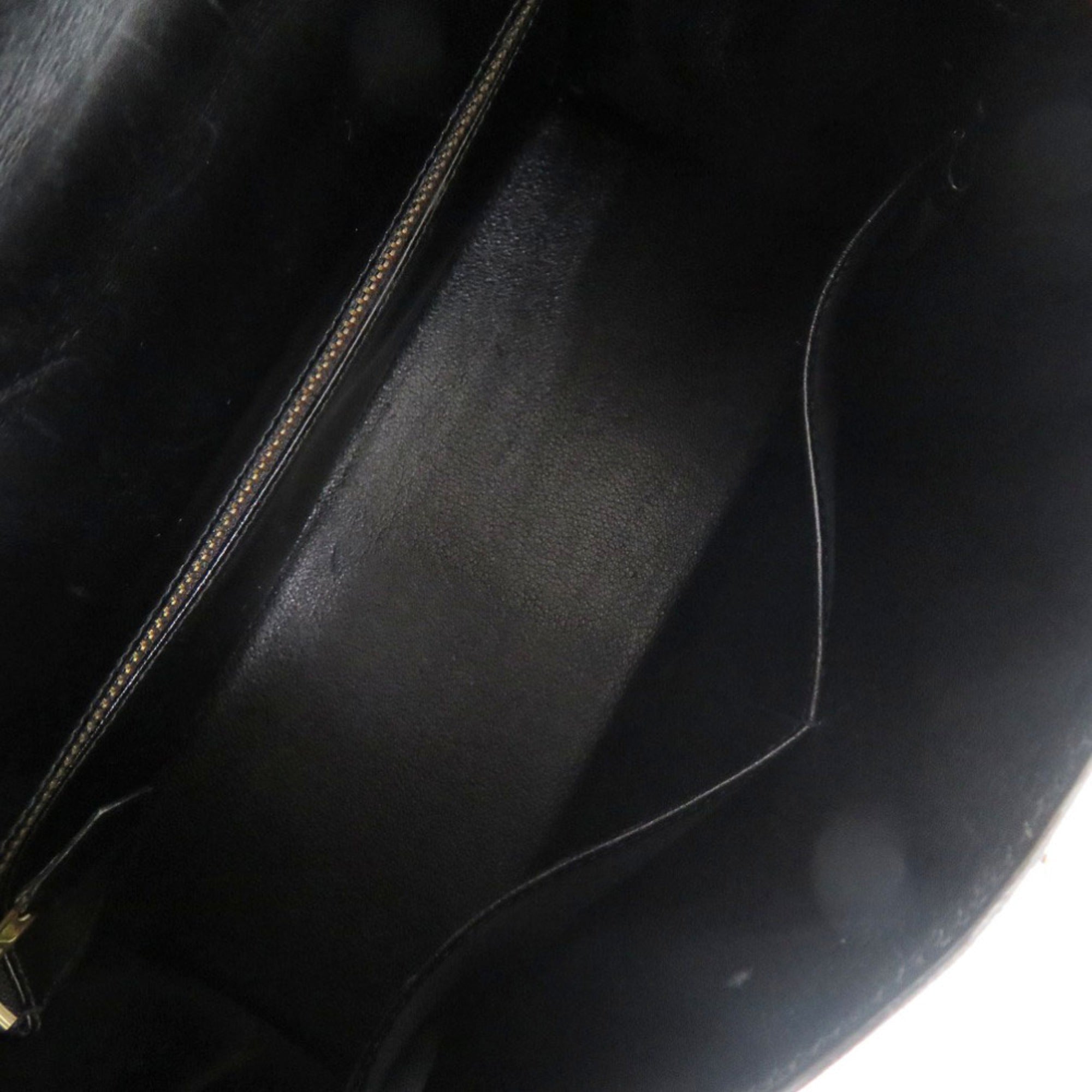 Hermes Black Box Calf Leather Handbag (Pre-Owned)