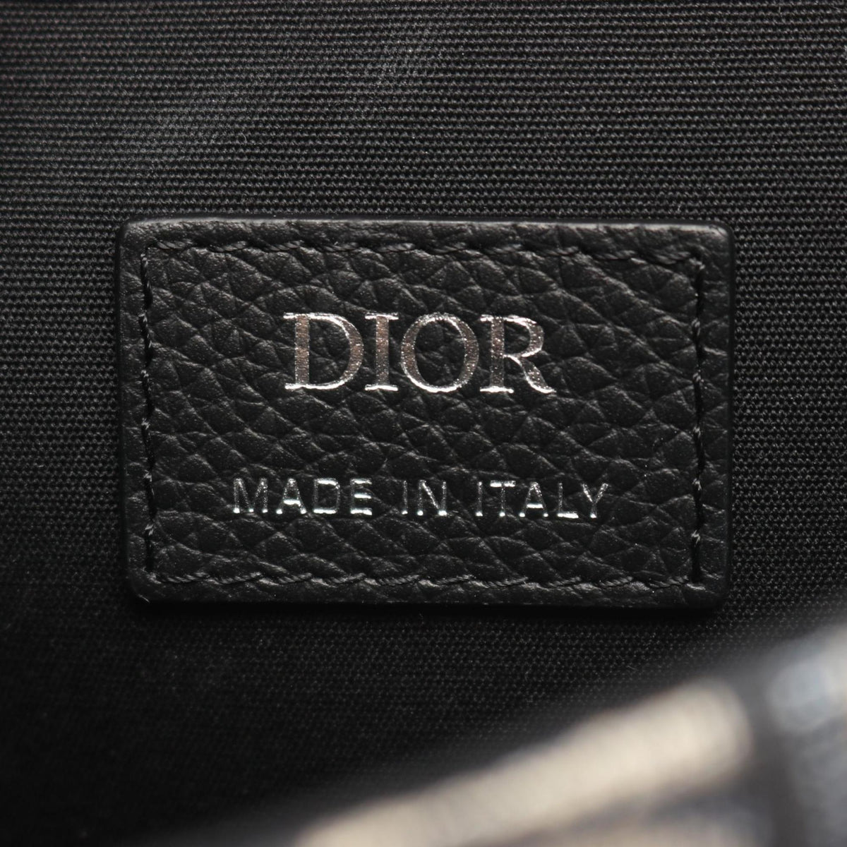 Christian Dior Beige Black Blue Canvas Shoulder Bag (Pre-Owned)