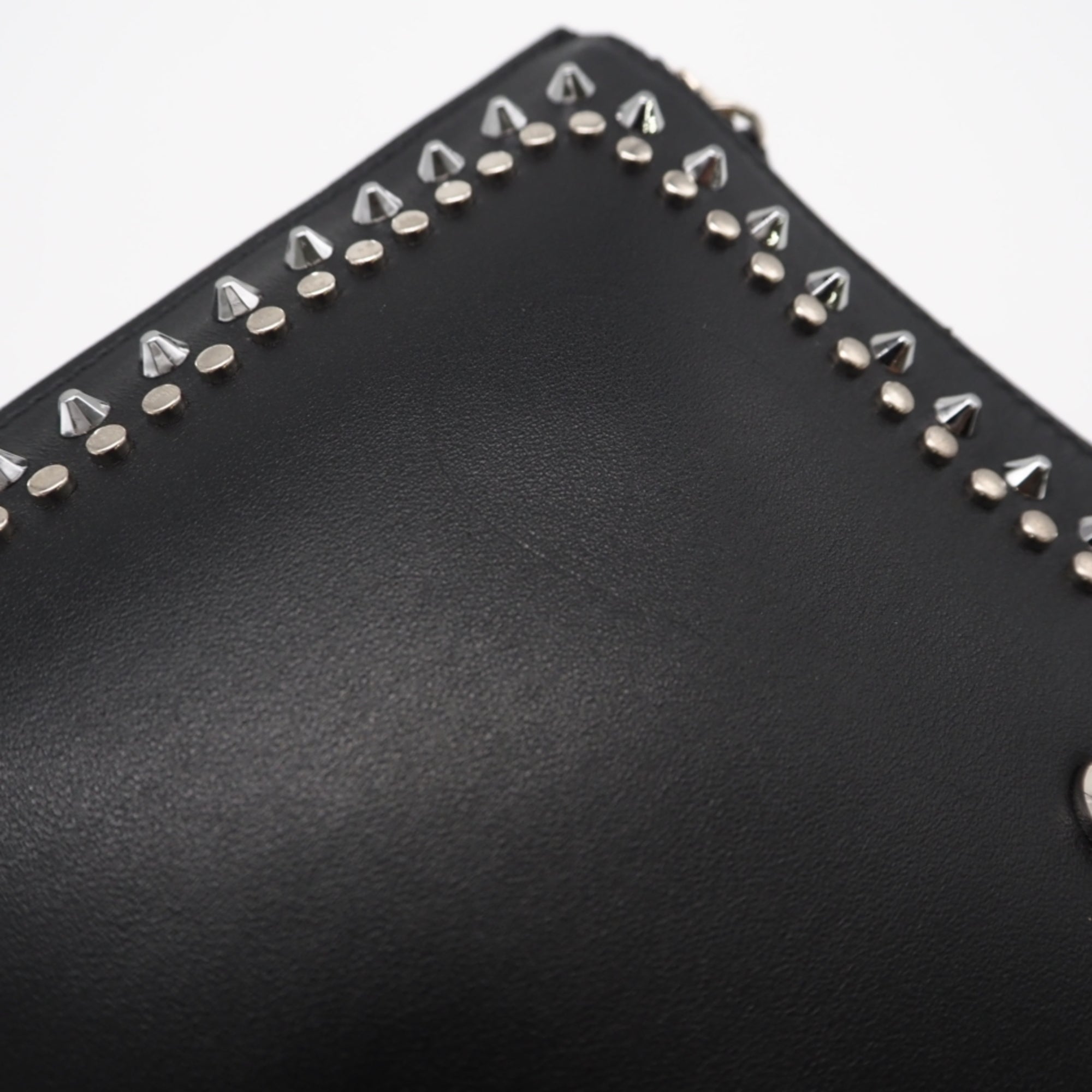Jimmy Choo Black Leather Clutch Bag (Pre-Owned)