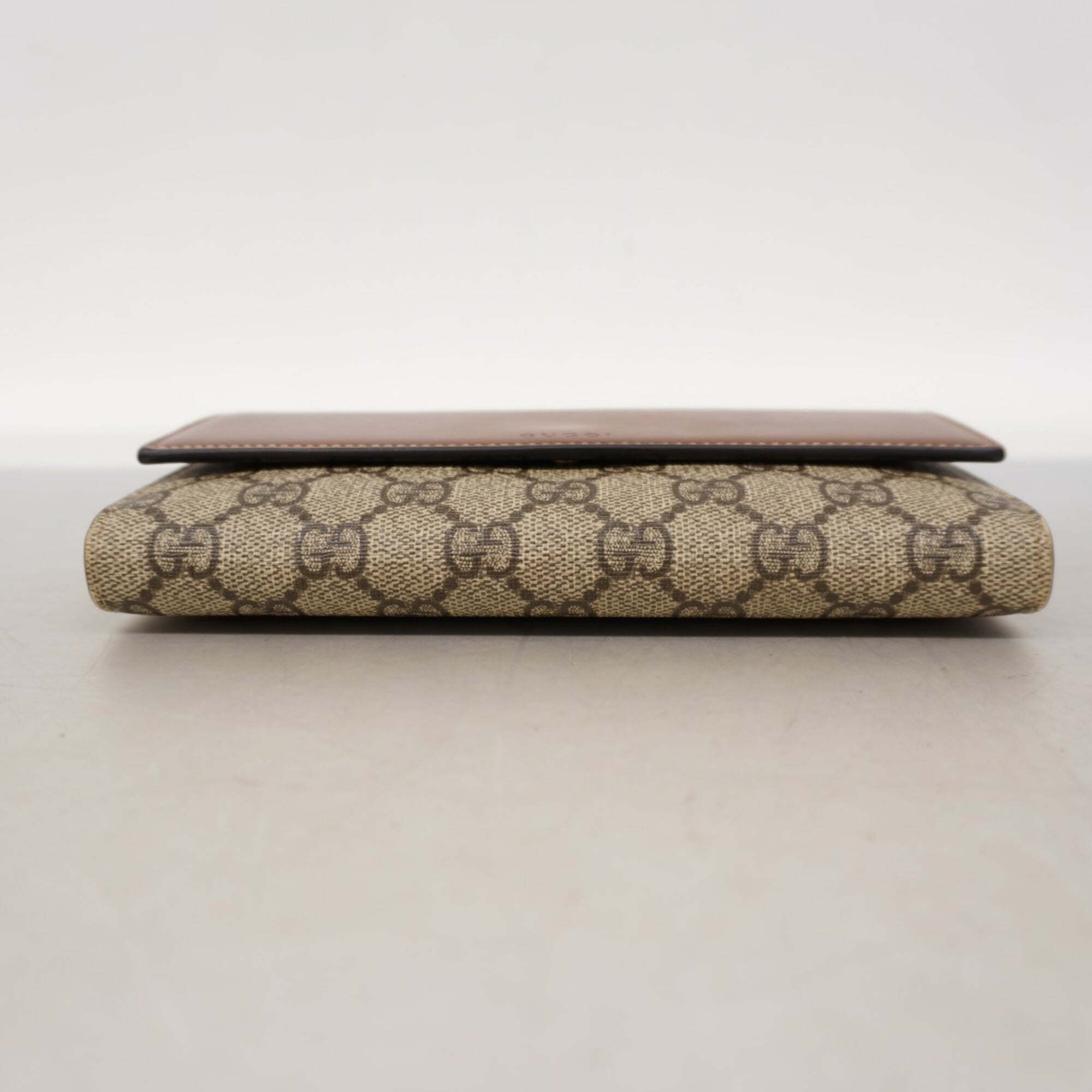 Gucci Brown Pvc Long Wallet (Bi-Fold) (Pre-Owned)