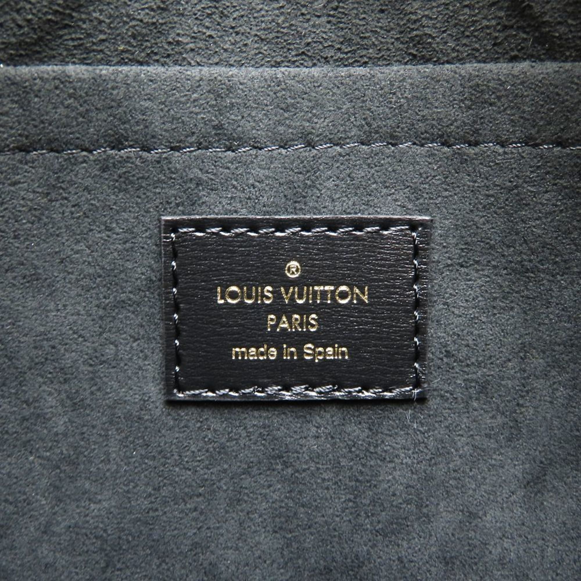 Louis Vuitton Black Monogram Multi-Color Monogram Canvas Leather Tote Bag (Pre-Owned)