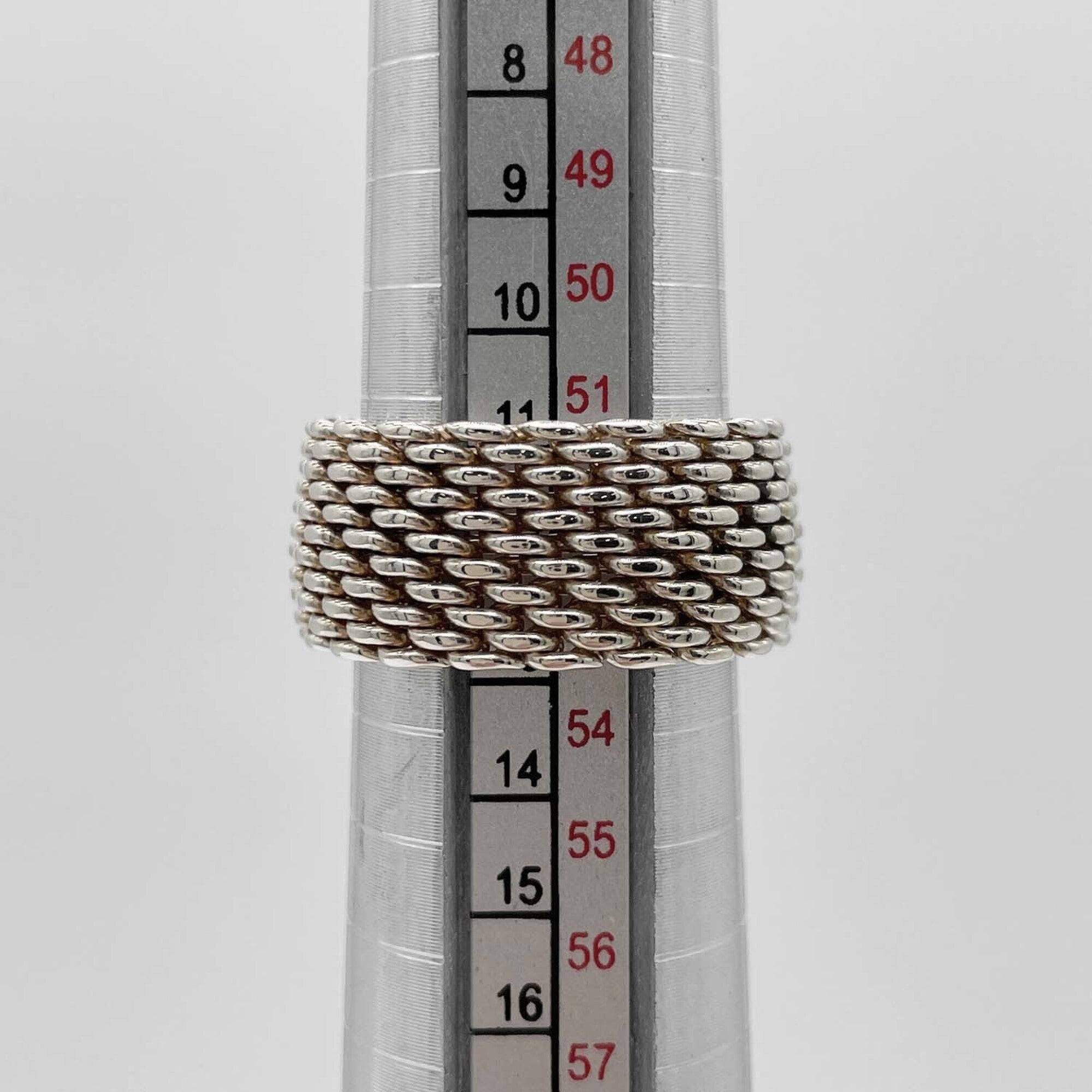 Tiffany Silver Silver 925 Band Ring (Pre-Owned)