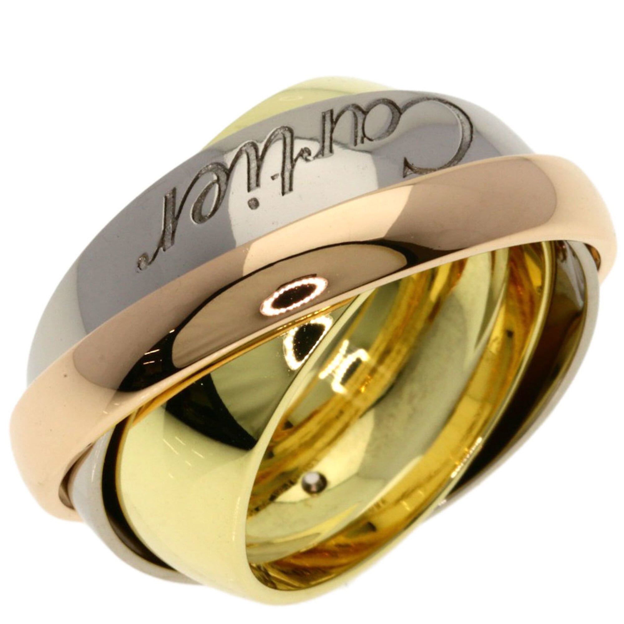 Cartier Trinity Yellow Gold (18K) Pink Gold (18K) White Gold (18K) Band Ring (Pre-Owned)