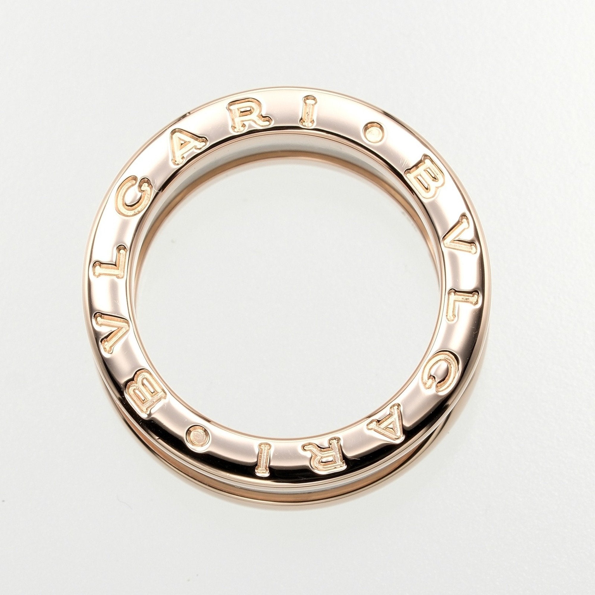 Bvlgari B.Zero1 Pink Gold Ceramic Pink Gold (18K) Band Ring (Pre-Owned)