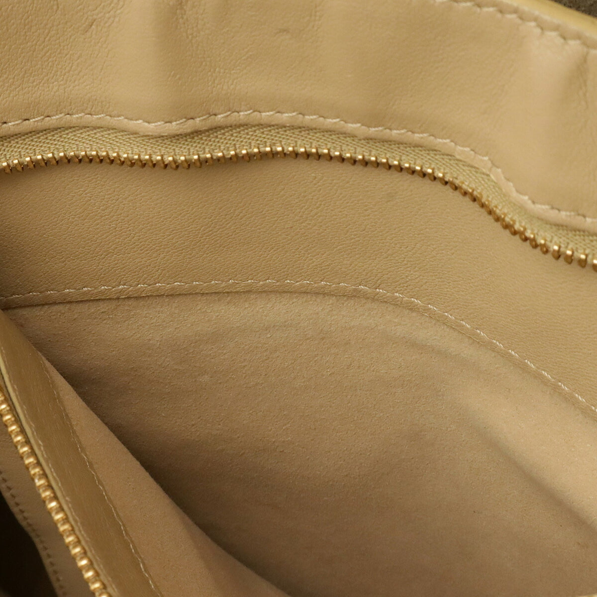 Celine Beige Cream Sand Yellow Leather Shoulder Bag Tote Bag (Pre-Owned)