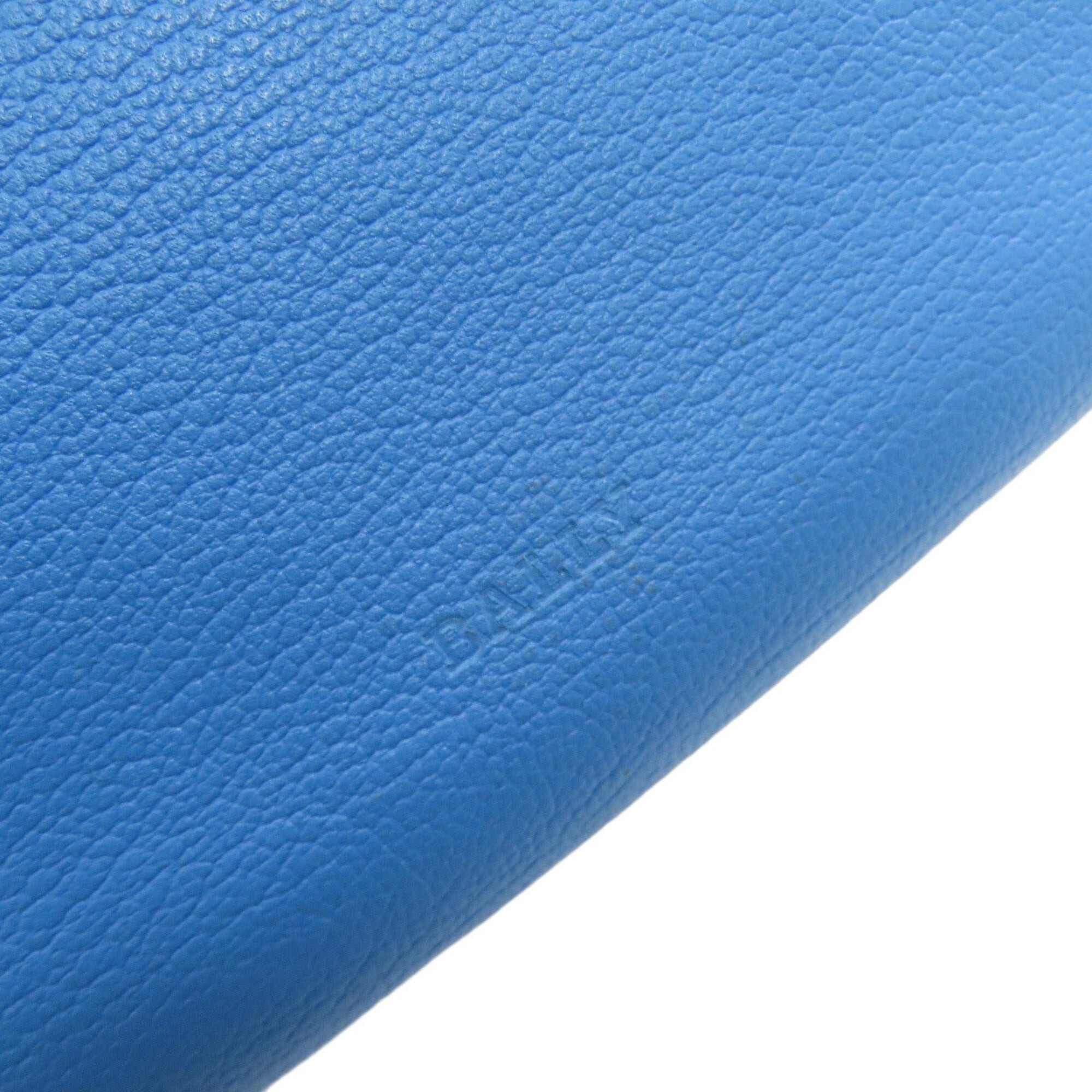 Bally Blue Leather Handbag (Pre-Owned)