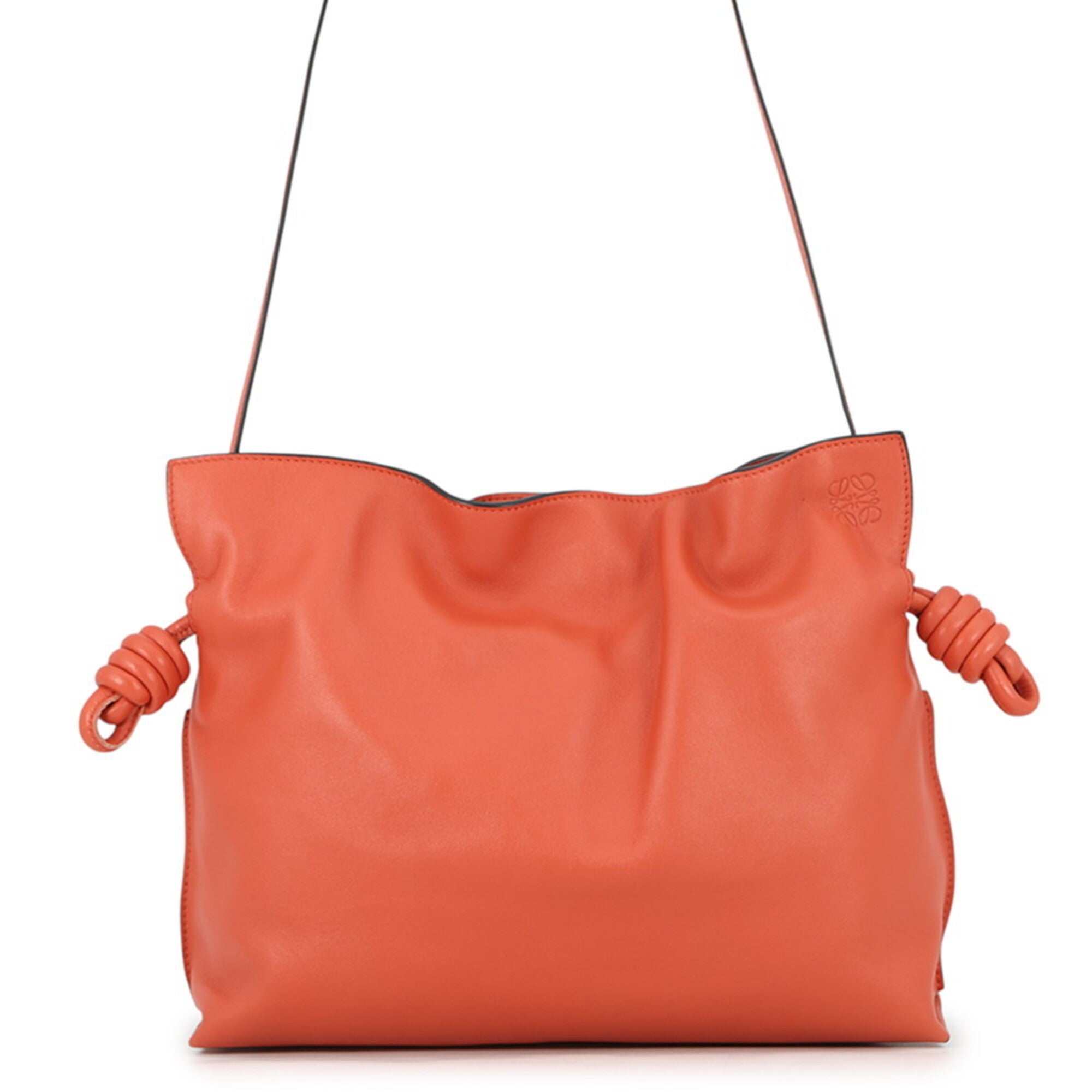 Loewe Orange Leather Clutch Bag Shoulder Bag (Pre-Owned)
