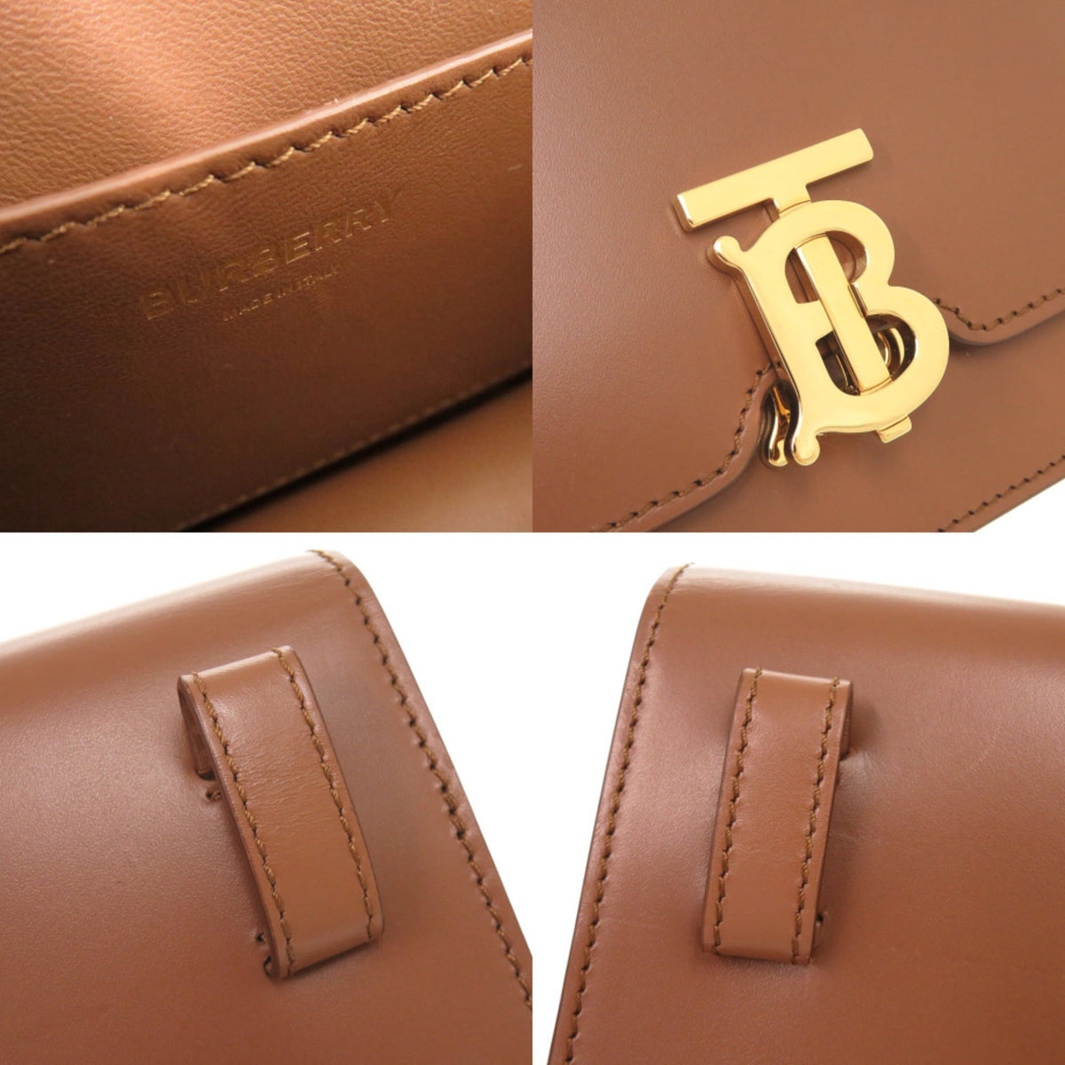 Burberry Brown Leather Fanny Pack (Pre-Owned)
