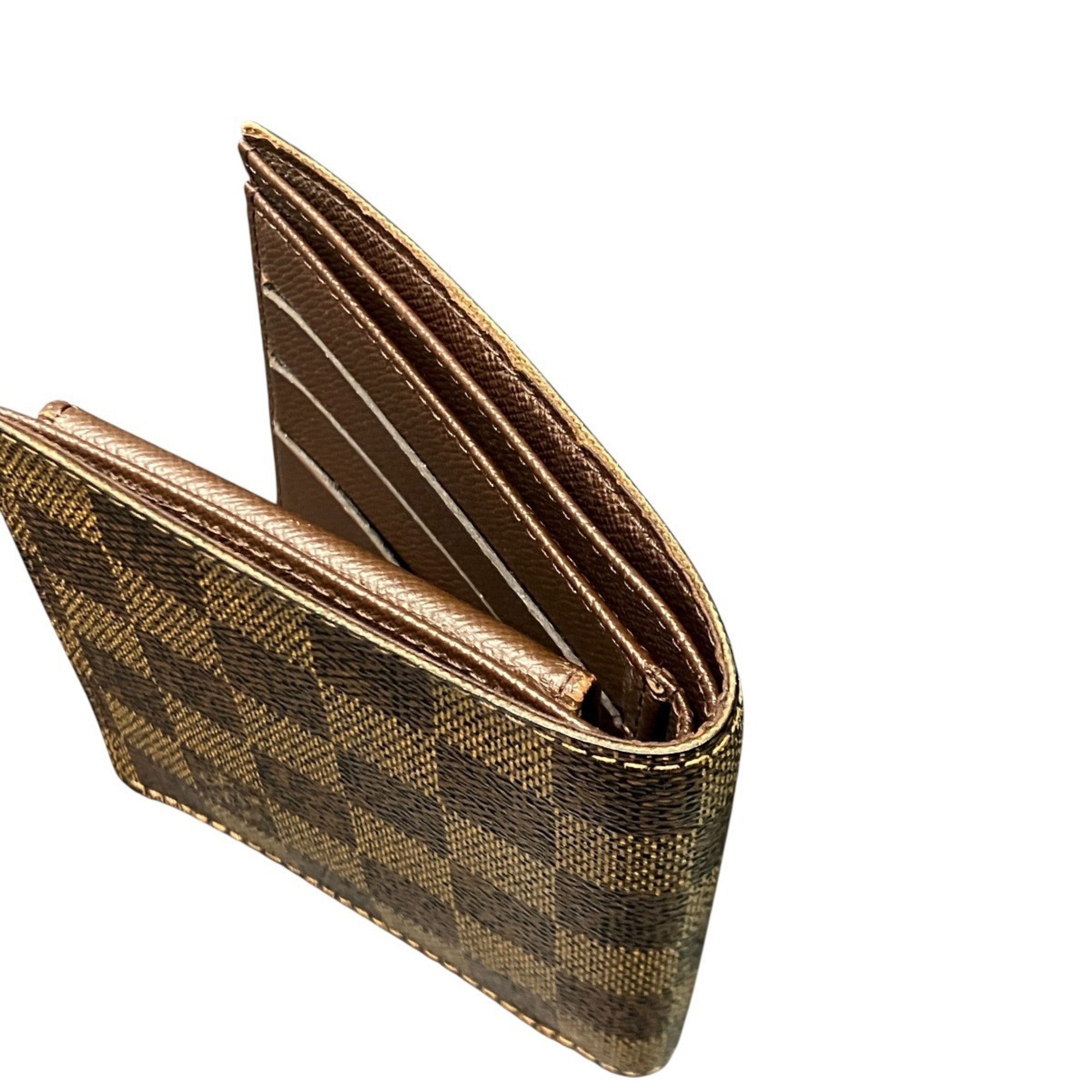 Louis Vuitton Damier Brown Damier Canvas Wallet (Bi-Fold) (Pre-Owned)