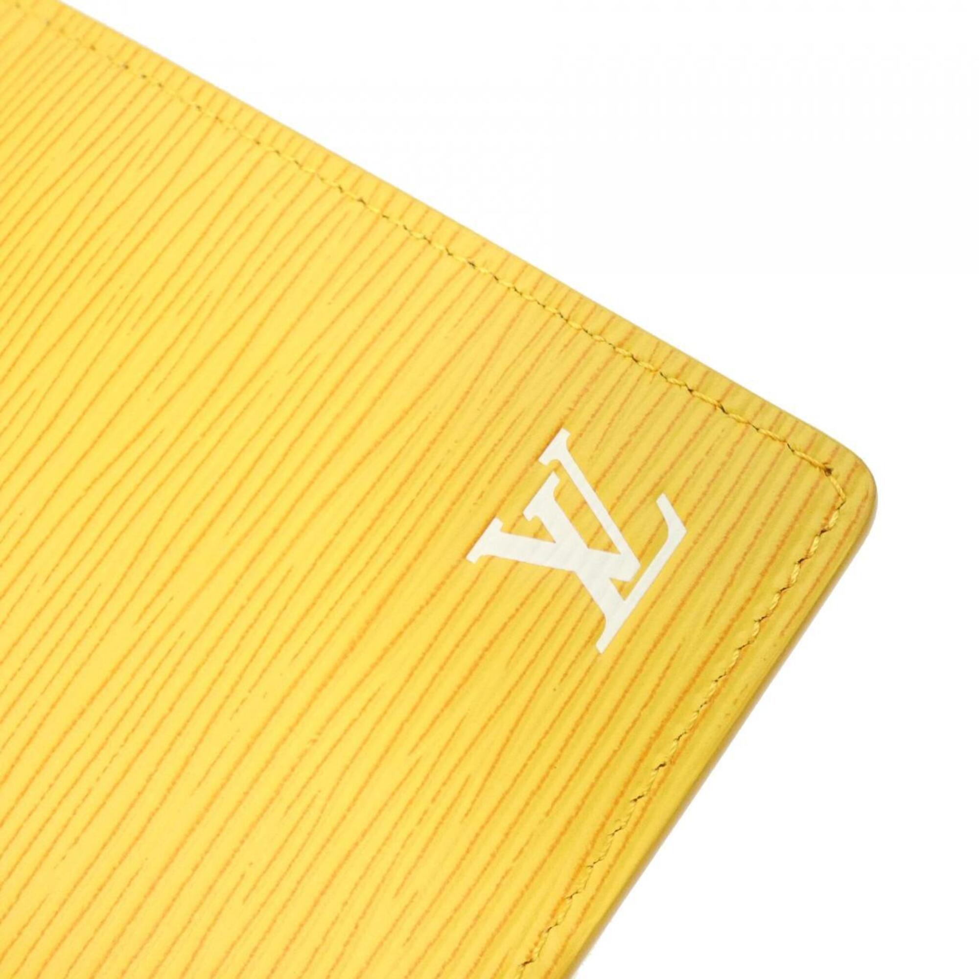 Louis Vuitton Epi Yellow Leather Long Wallet (Bi-Fold) (Pre-Owned)