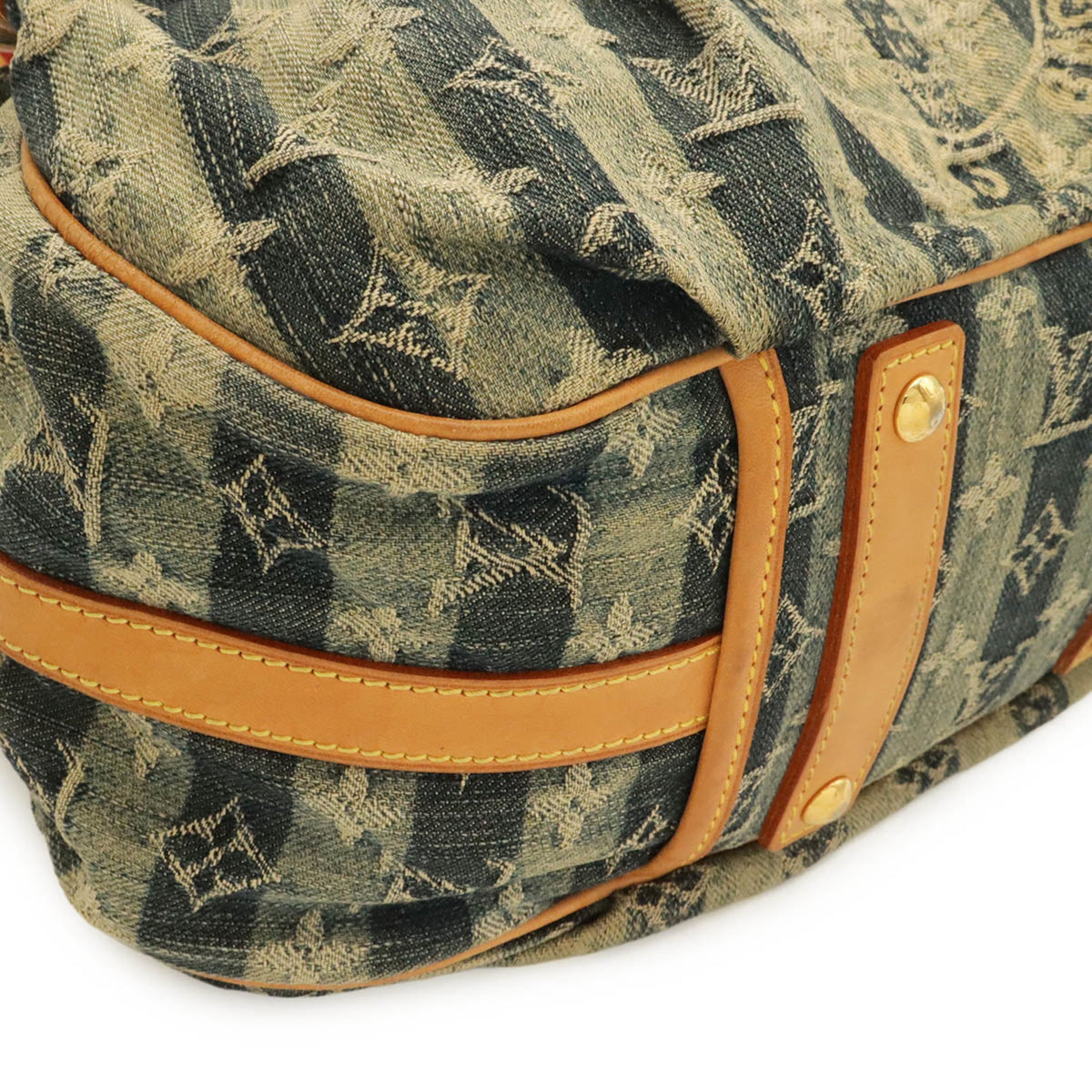 Louis Vuitton Blue Monogram Monogram Denim Shoulder Bag (Pre-Owned)