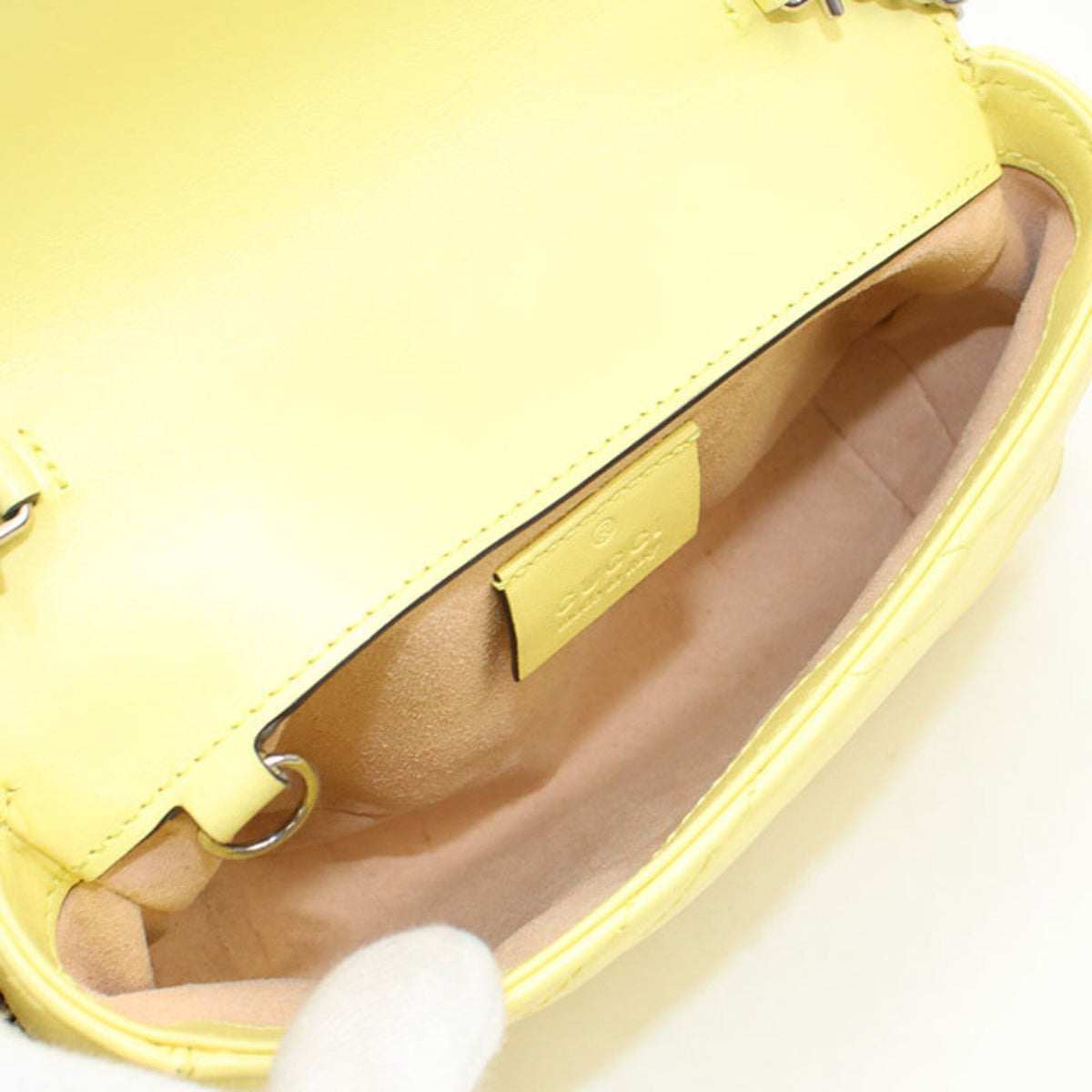 Gucci Yellow Leather Shoulder Bag (Pre-Owned)