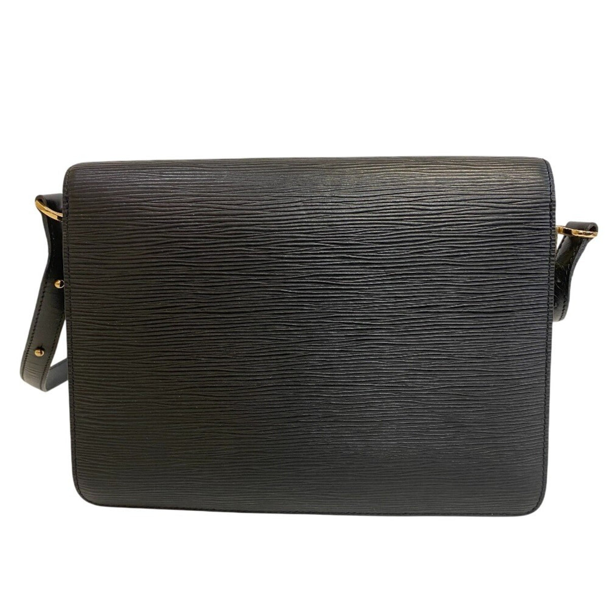 Louis Vuitton Black Blue Leather Shoulder Bag (Pre-Owned)