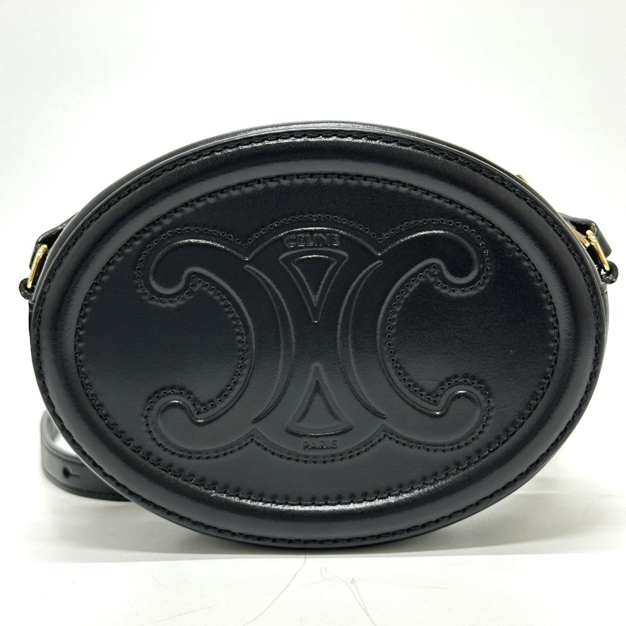Celine Black Leather Shoulder Bag (Pre-Owned)