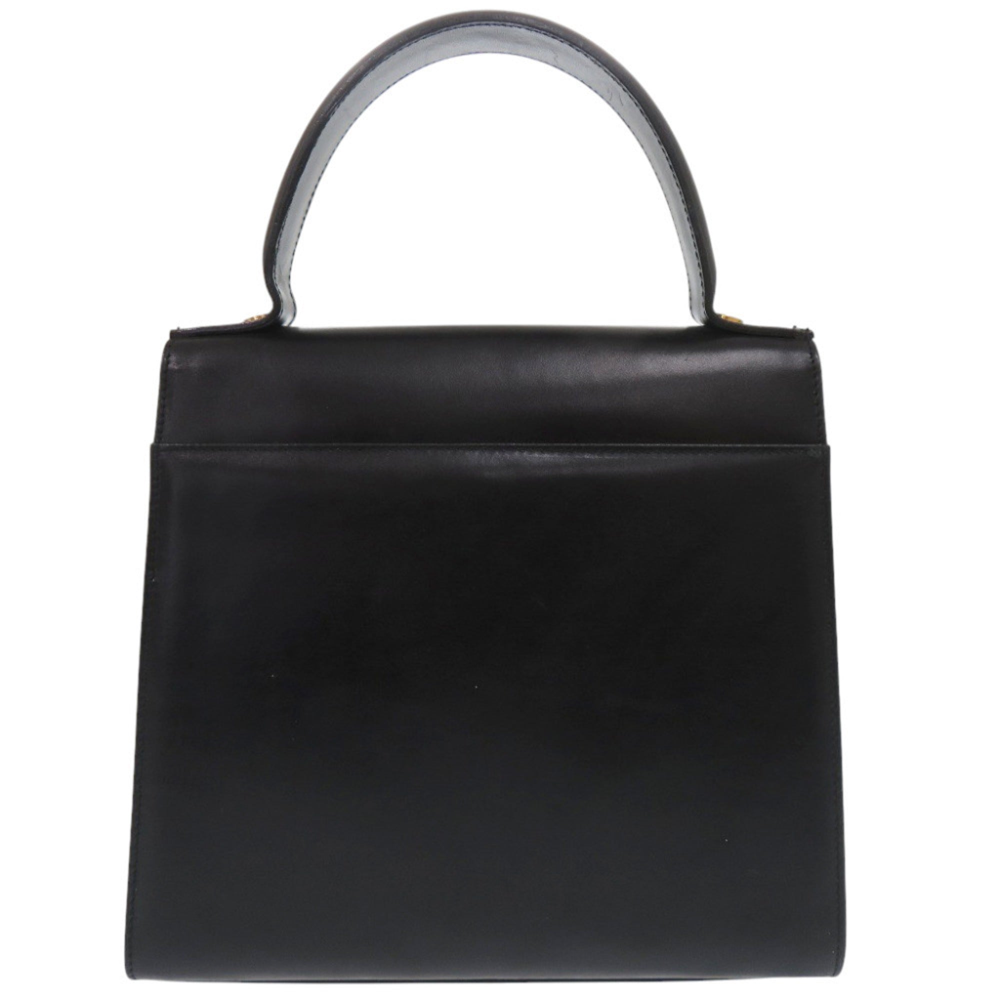 Salvatore Ferragamo Black Leather Handbag (Pre-Owned)