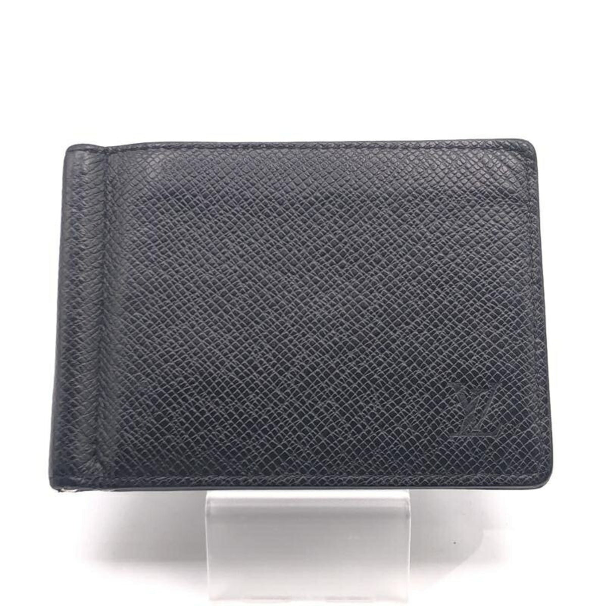 Louis Vuitton Taiga Black Taiga Leather Money Clip (Pre-Owned)