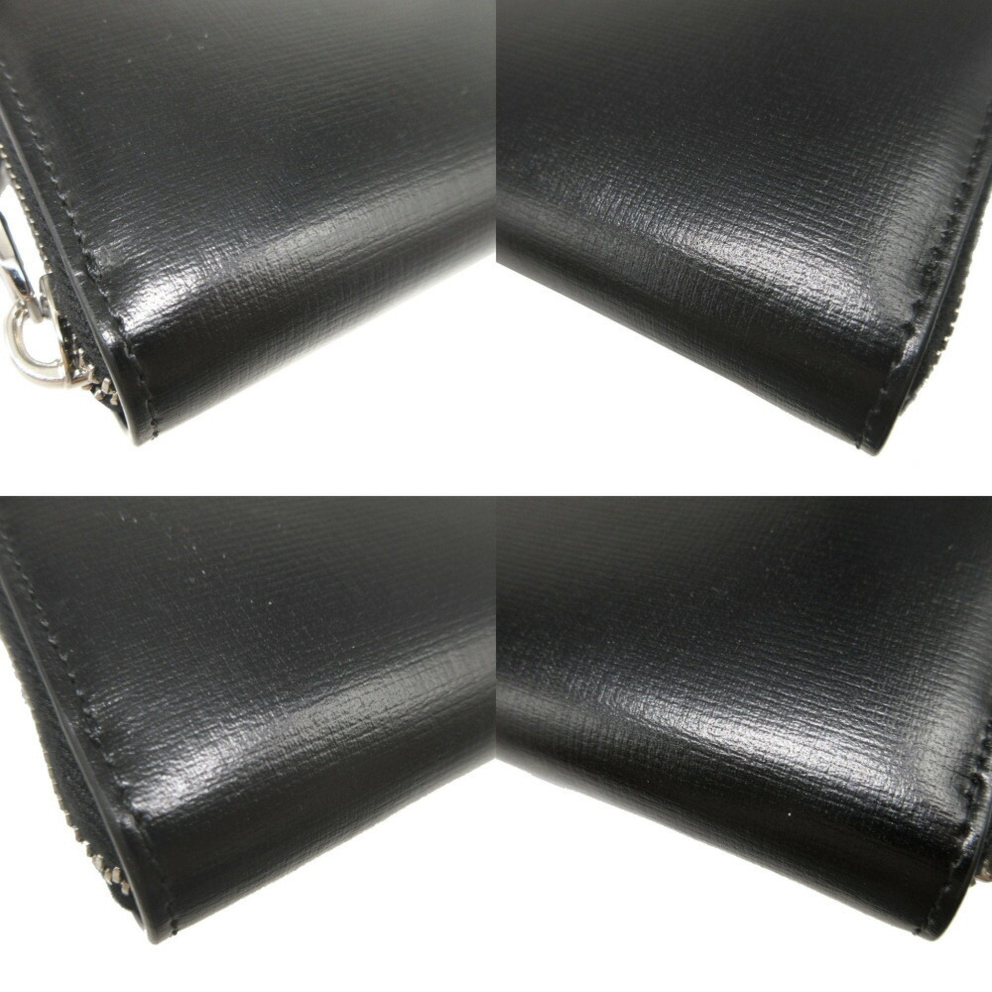 Givenchy Black Leather Long Wallet (Bi-Fold) (Pre-Owned)