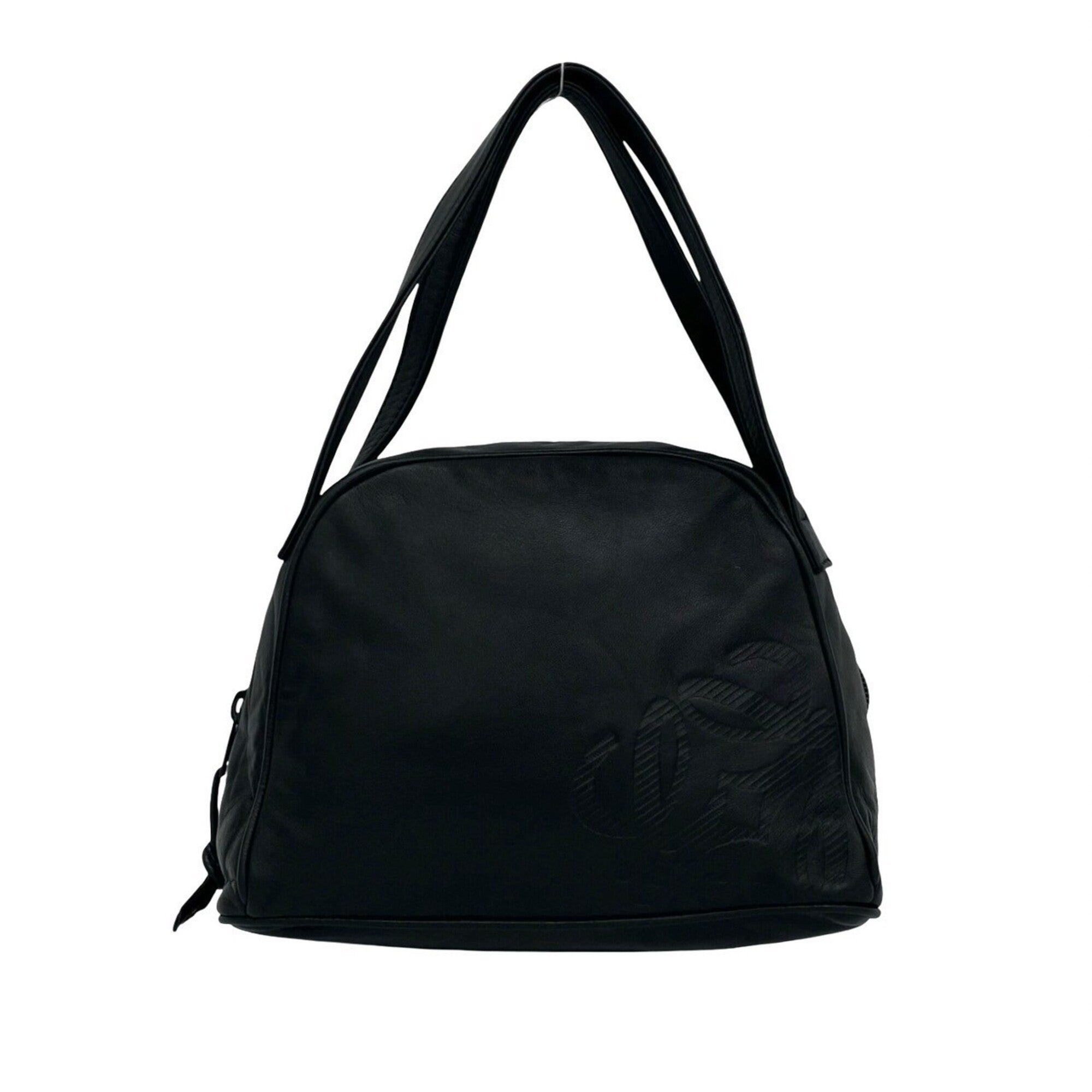 Loewe Black Leather Boston Bag Handbag (Pre-Owned)