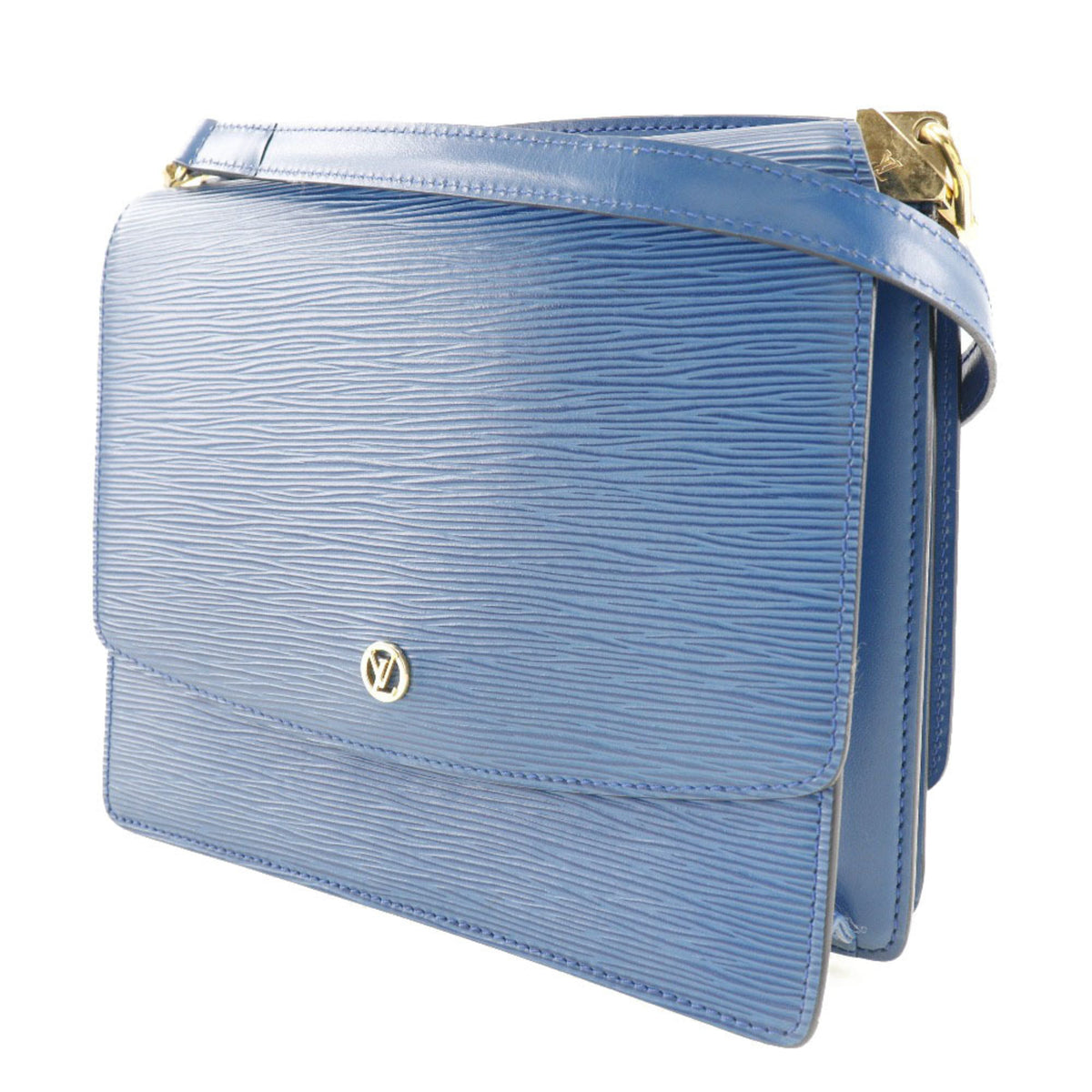 Louis Vuitton Blue Epi Leather Shoulder Bag (Pre-Owned)