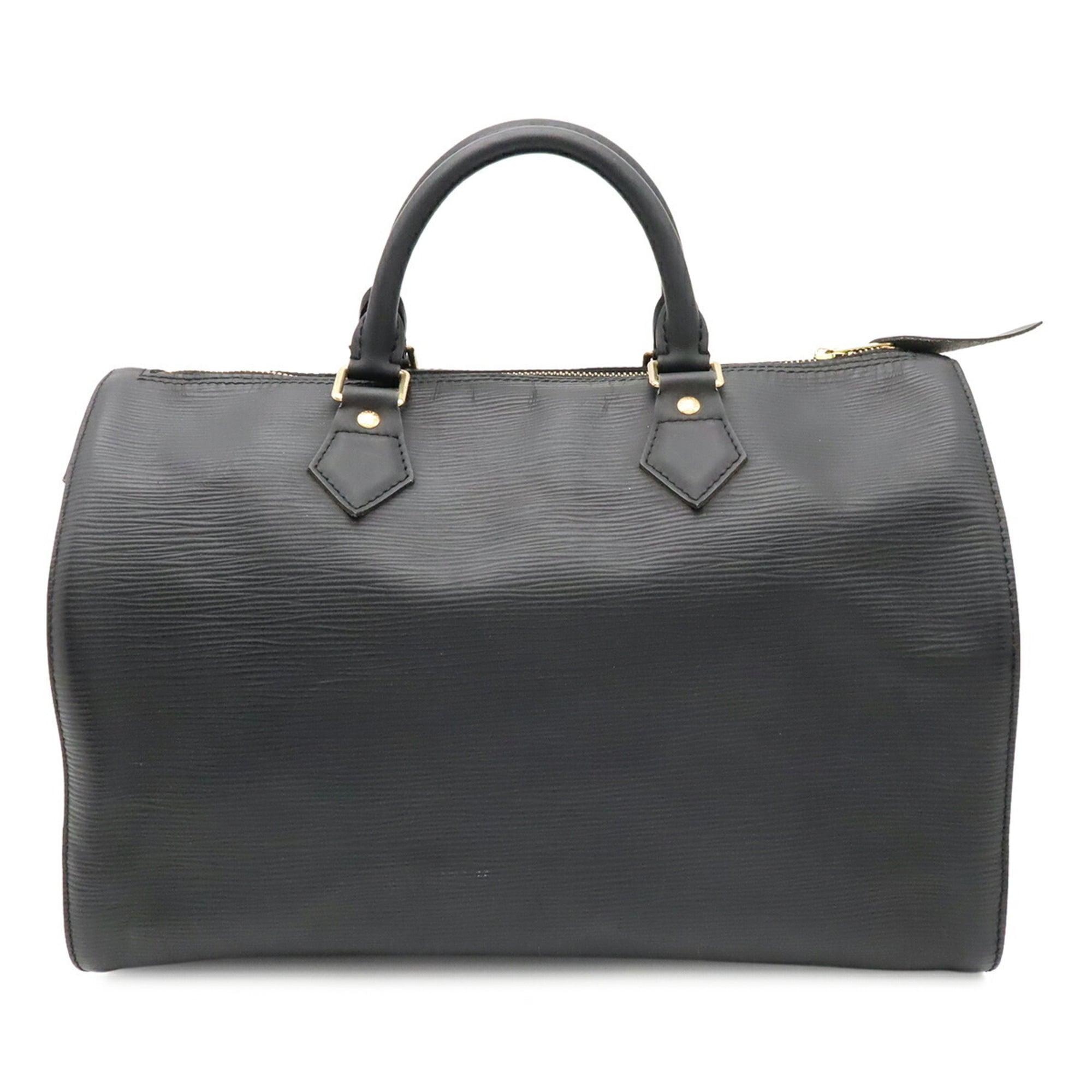 Louis Vuitton Epi Black Noir Epi Leather Boston Bag Handbag (Pre-Owned)