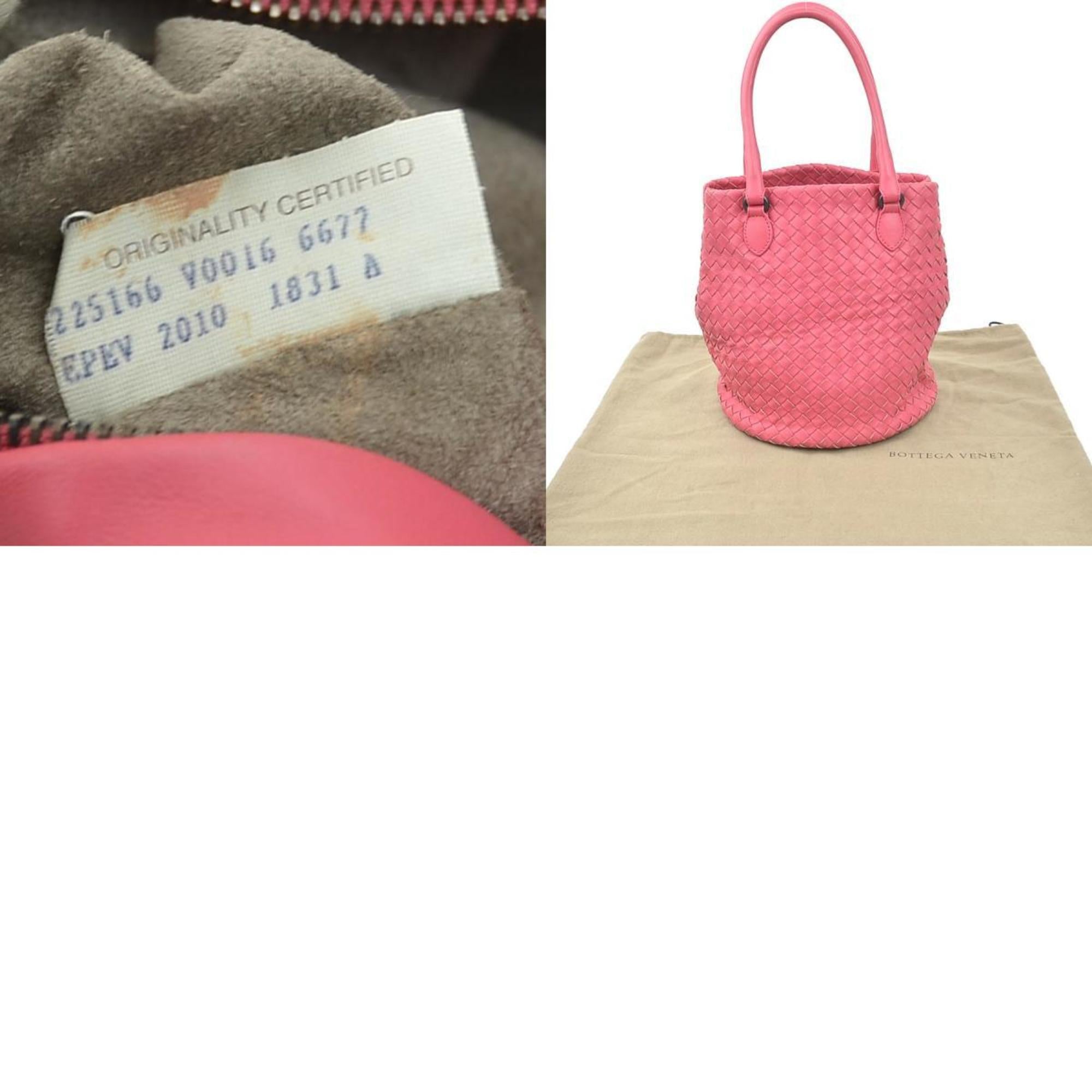 Bottega Veneta Pink Intrecciato Handbag (Pre-Owned)