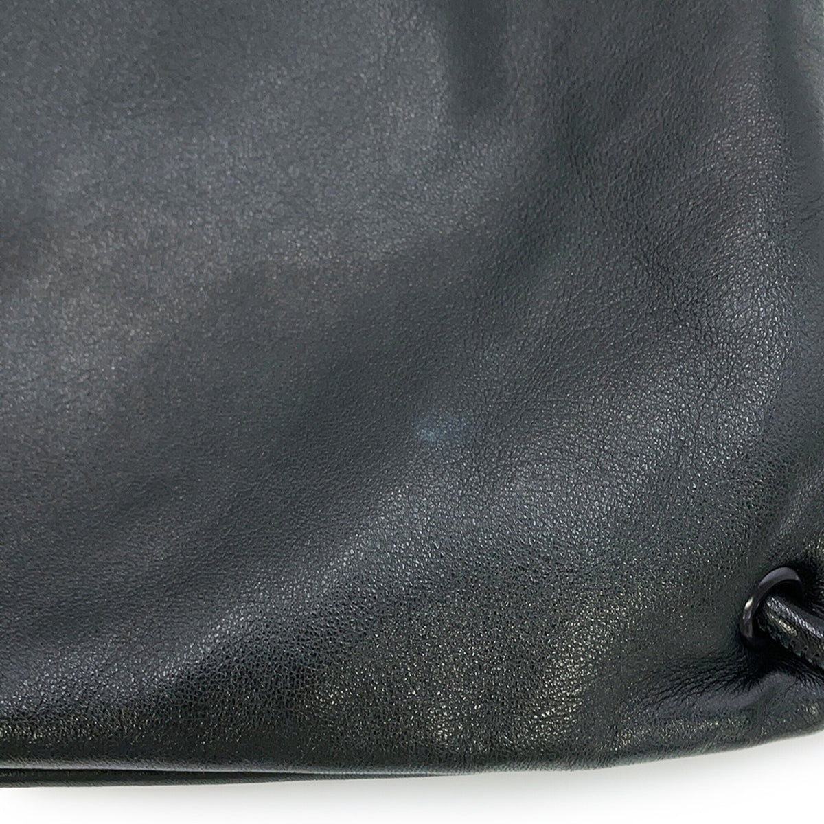 Yves Saint Laurent Black Leather Backpack Handbag Pouch (Pre-Owned)