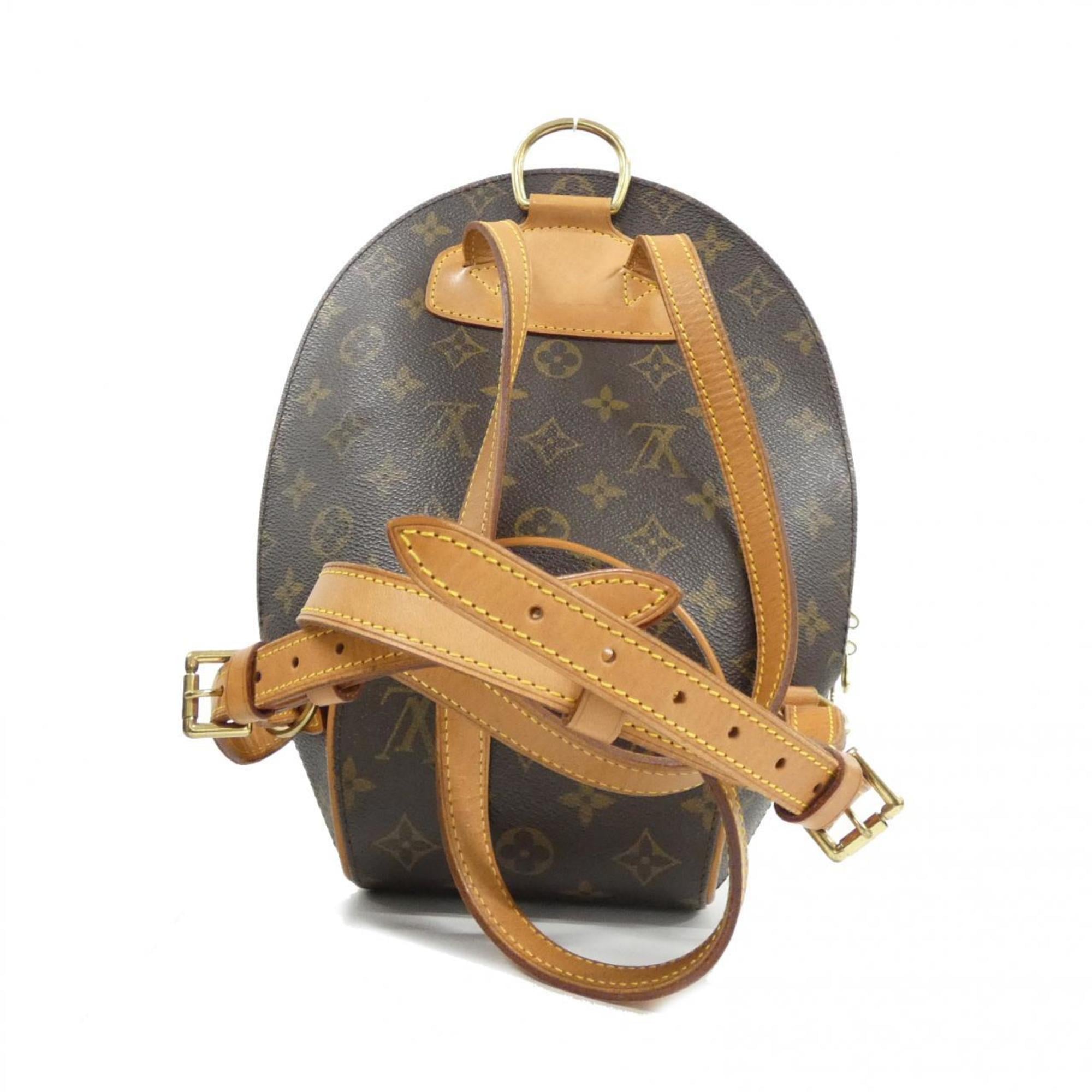Louis Vuitton Marron Coated Canvas Backpack (Pre-Owned)
