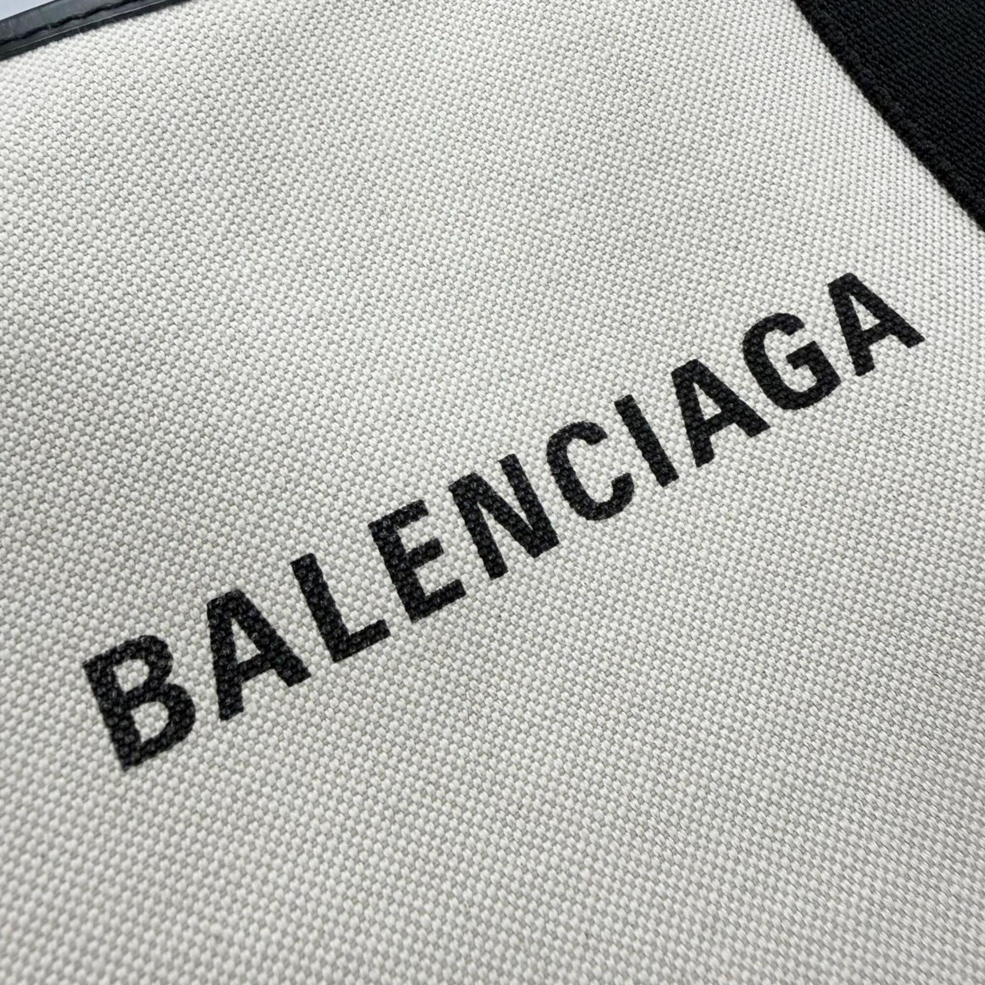 Balenciaga Black Canvas Leather Shoulder Bag (Pre-Owned)