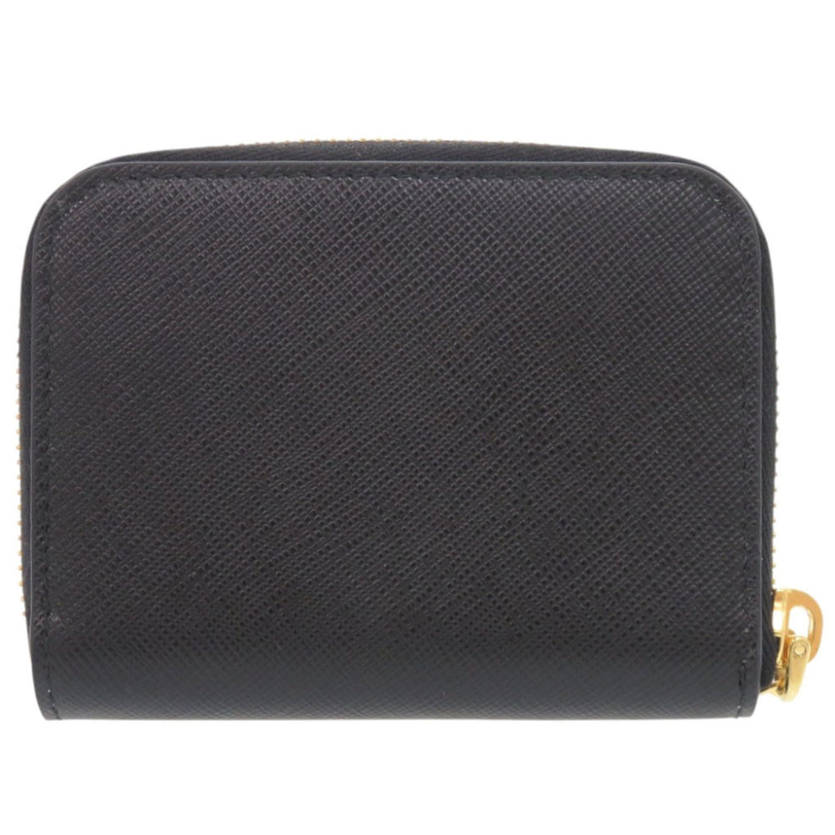 Prada Black Saffiano Metal Coin Purse/Coin Case (Pre-Owned)